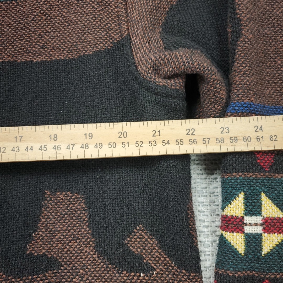 VTG Wrapper Jacket Wrap Womens One SIze Aztec Print Southwestern Coat USA Made