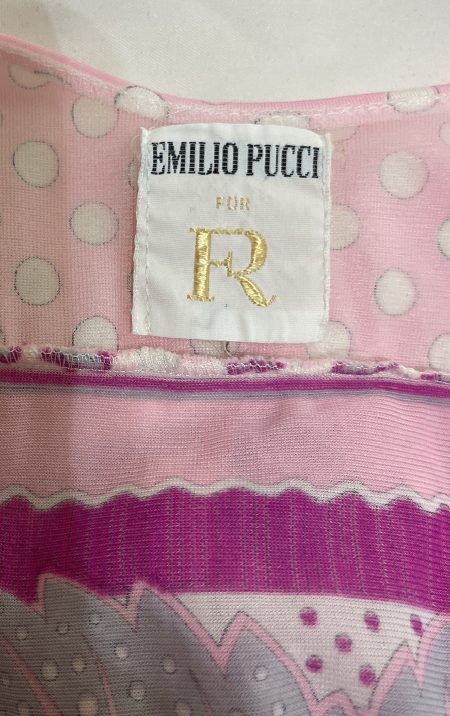 VTG 60&rsquo;s Emilio Pucci for Formfit Rogers Pink Floral Nightgown/Robe Set~XS~EUC