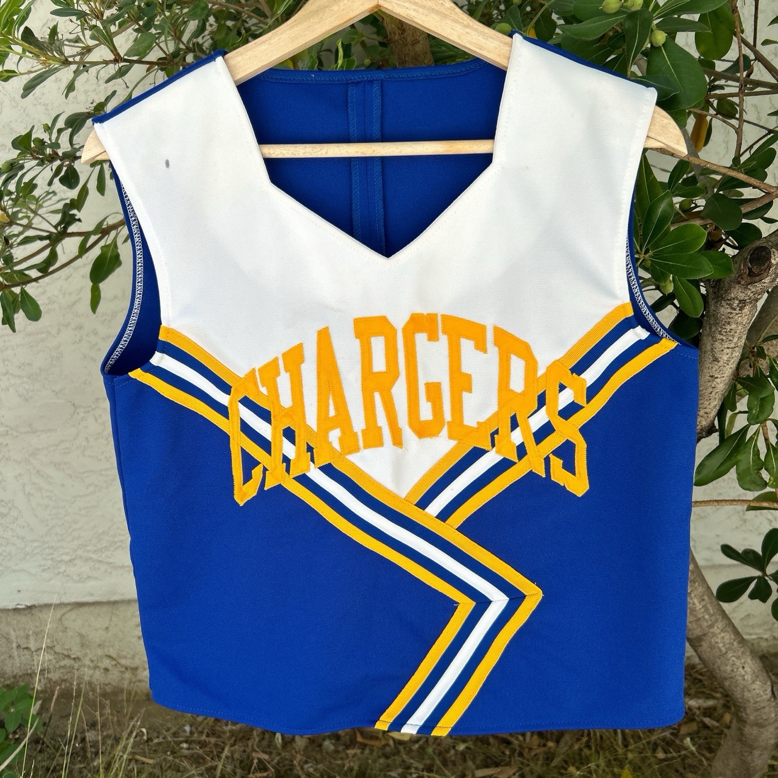 Vintage 90s San Diego Chargers Cheer Uniform Top 42 18.5×20.5