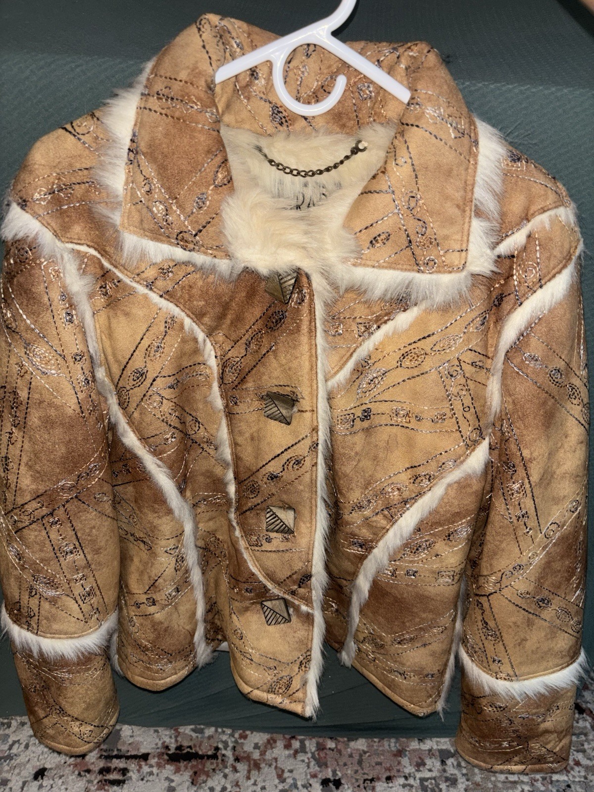 Wraps By Canvasback Vintage Brown Jacket Size Medium Made In Colombia