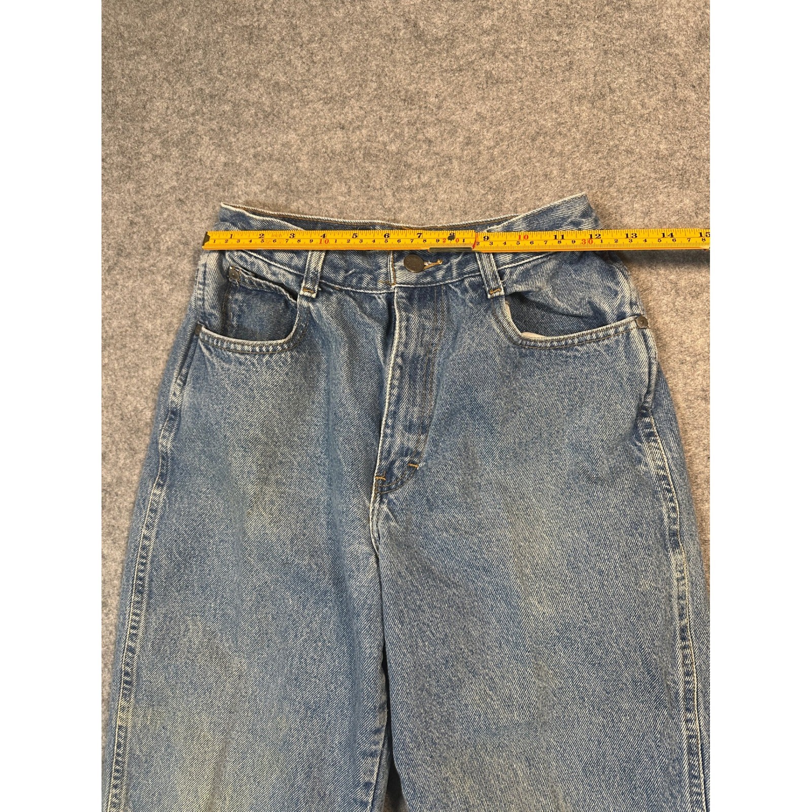 Gitano P.S. Gitano High Waisted Jeans 10 Medium Wash Tapered Leg Cotton Denim