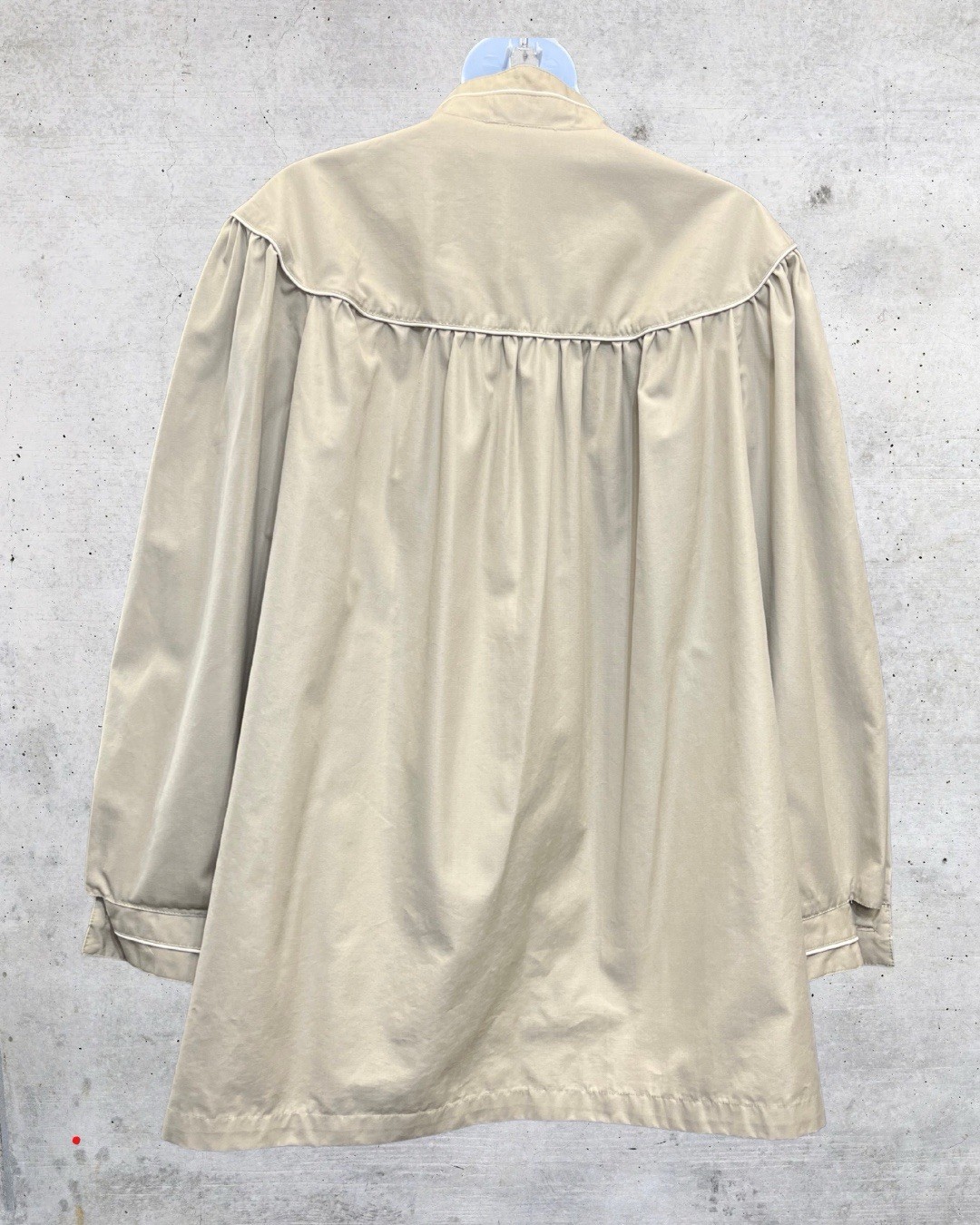 Vintage Misty Harbor Oversized Utility Coat Medium Neutral 80s 90s Lightweight