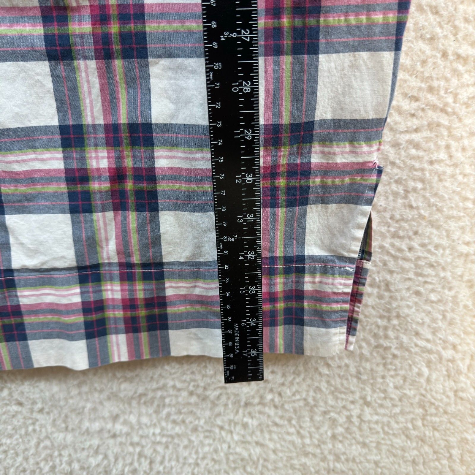 Y2K Vintage Halter Mini Dress 0 2 XS Tartan Plaid Bustier Mod Western Pockets