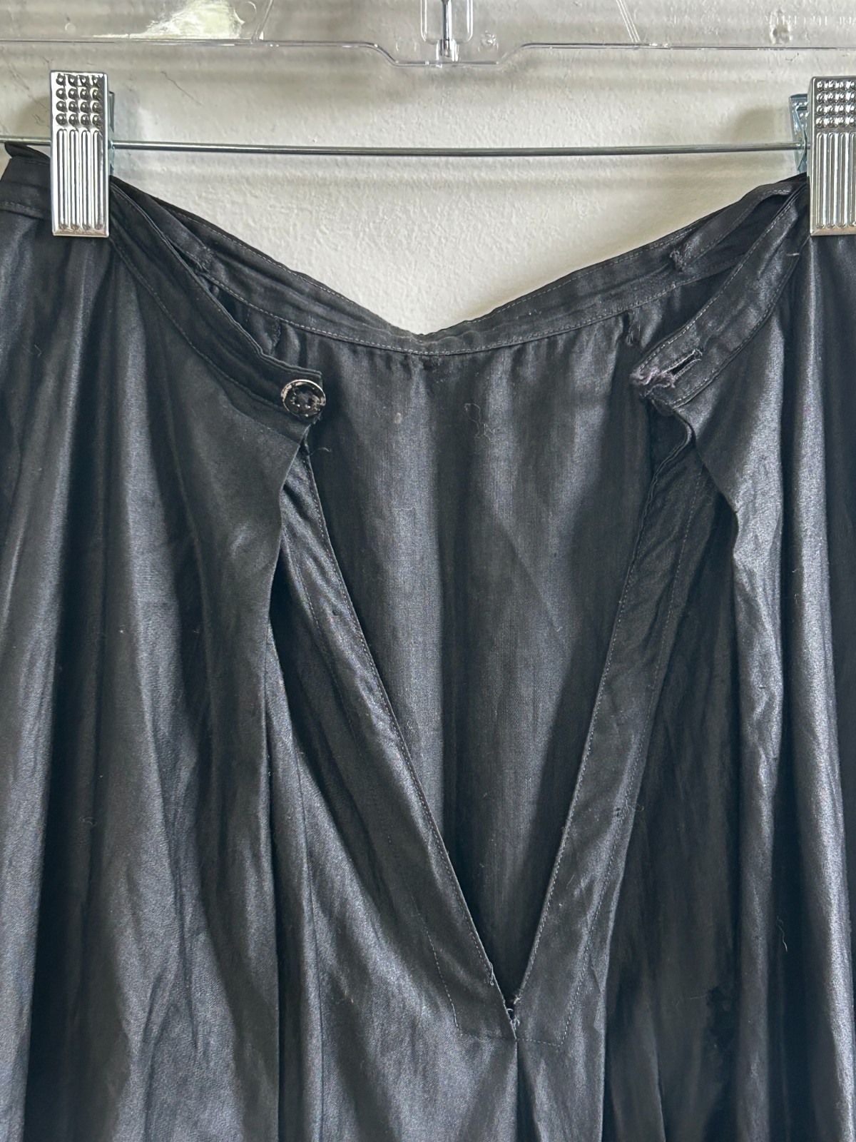 Victorian Petticoat, Black, Cotton Wool Blend