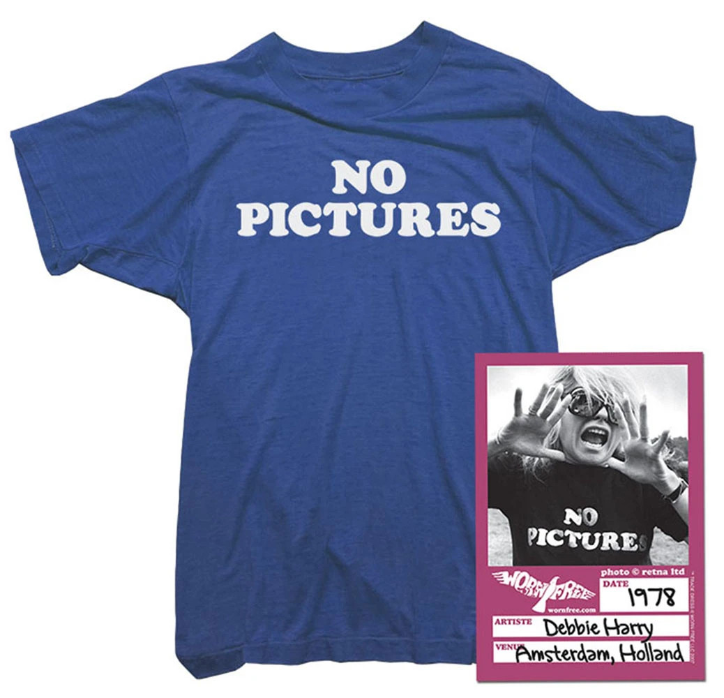 Blondie Womens Womens T-Shirt – No Pictures Tee worn by Debbie Harry – Officiall