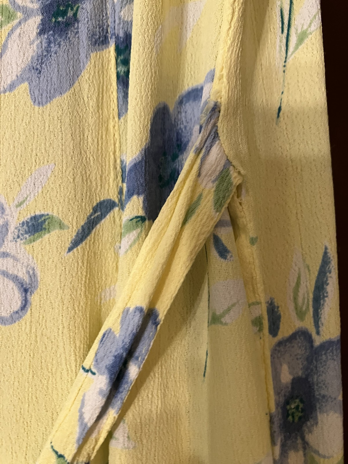 Vintage Classic Eileen West Floral Rayon Maxi Dress