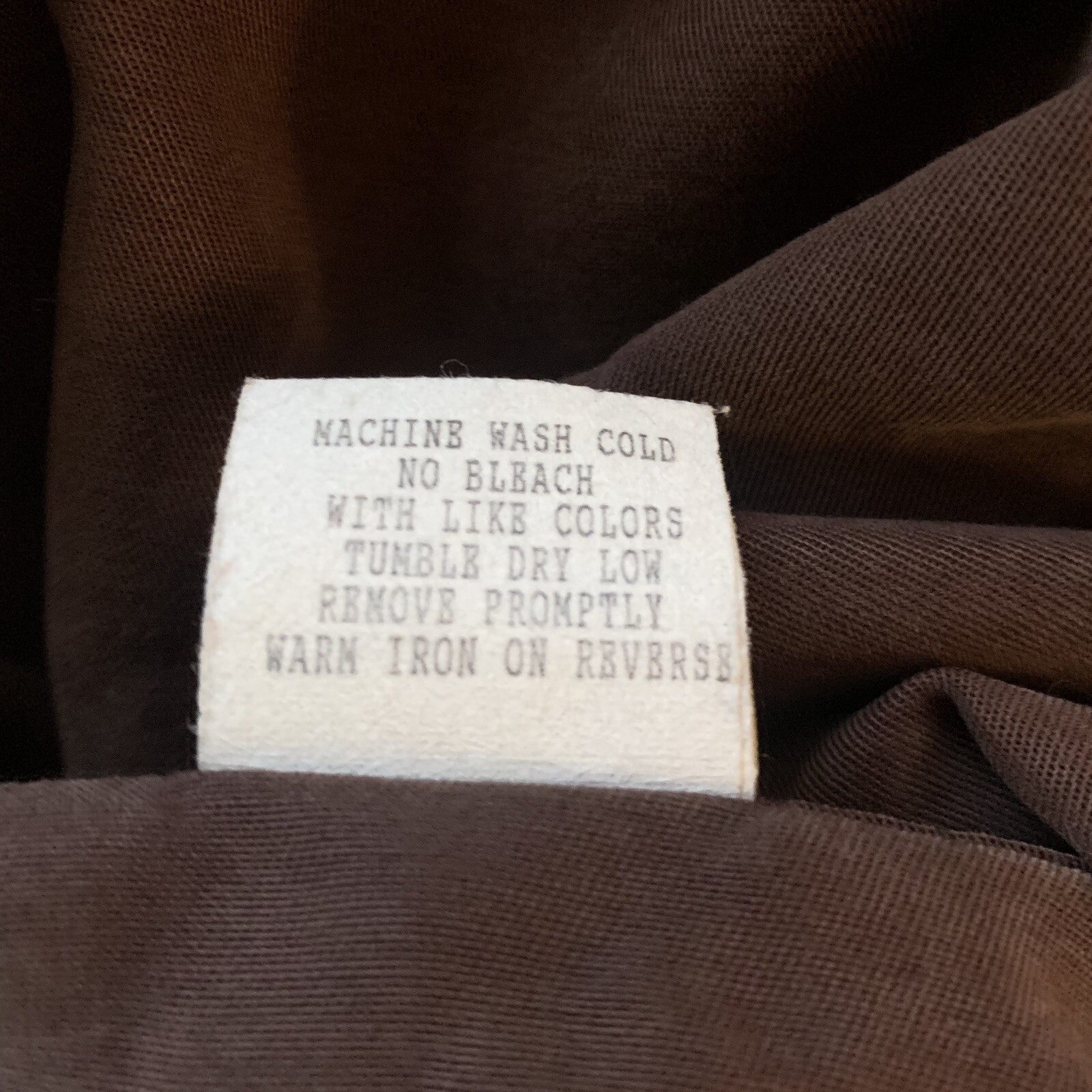 Vintage Norm Thompson Size XL Button Up Top Brown Long Sleeved Top Womens