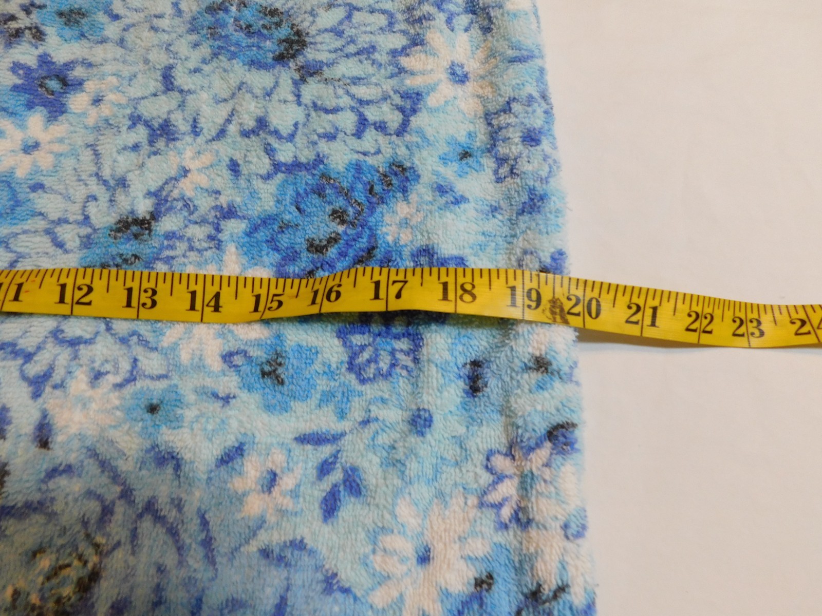 VTG TERRY CLOTH TOWEL DRESS 60&rsquo;s BEACH TOWEL COVER UP GROOVY HANDMADE sz S M