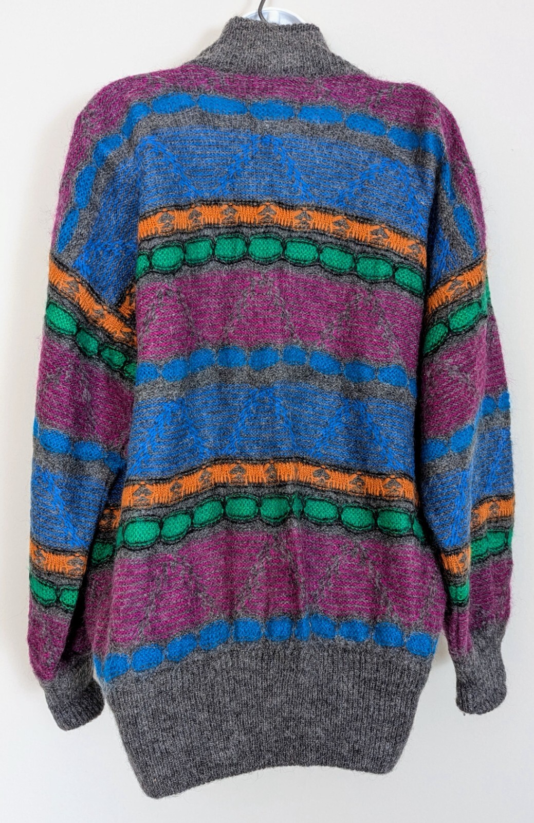 Vintage Escada Margaretha Ley Long Sleeve Mohair Sweater Size 38 W Germany 1980s