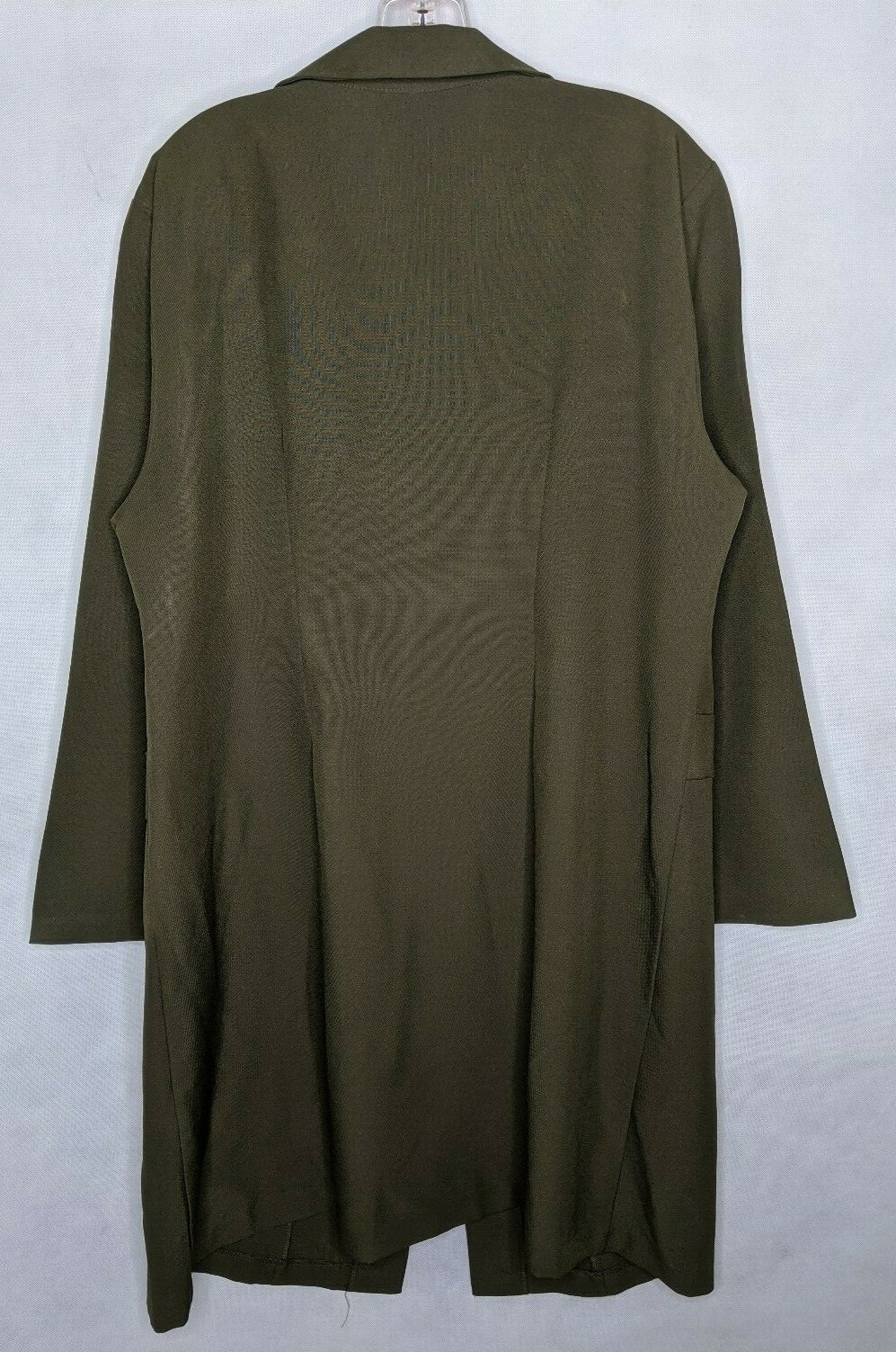Coat Green Vintage Topcoat Jacket Princess Seam 3/4 Length Buttons 18W Vtg