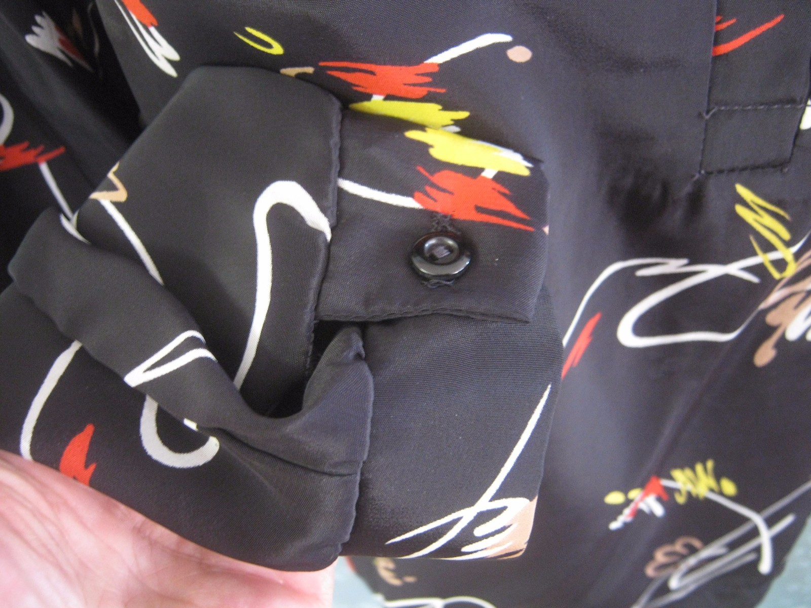 VTG Samantha Beane Blouse Size 13 / 14 « New Wave » Hi Energy Print Pullover Top