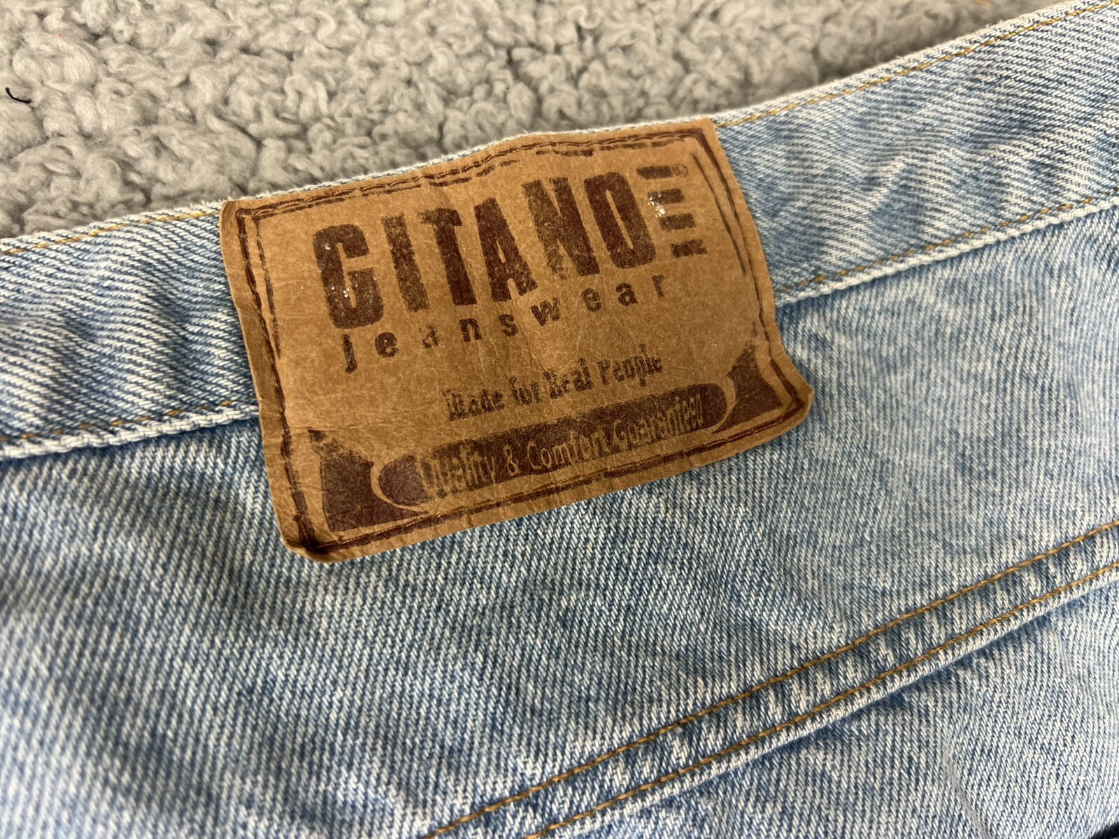Gitano Blue Jeans Size 40/26 W Short Vintage 80&rsquo;s Actual 42×27