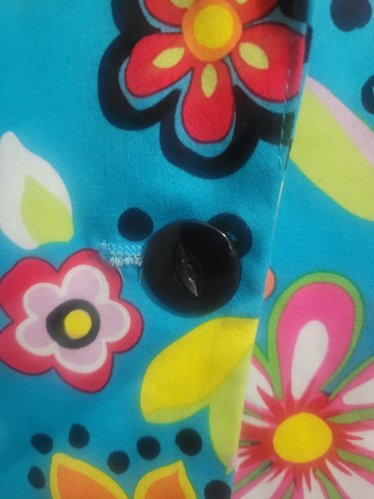 Vtg Bamboo Traders Blazer Vibrant Floral Print Women&rsquo;s XL EUC