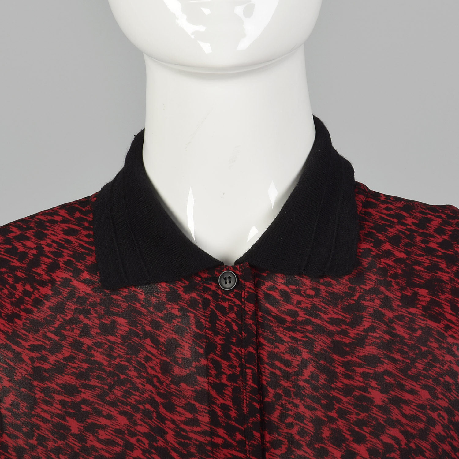 Medium Gianni Versace 1980s Silk Tunic Vintage Animal Print 80s Sack Designer