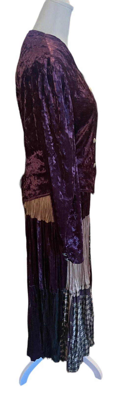 Vintage Circle T By Marilyn Lenox Western Ranch rodeo Velvet Purple Patchwork M