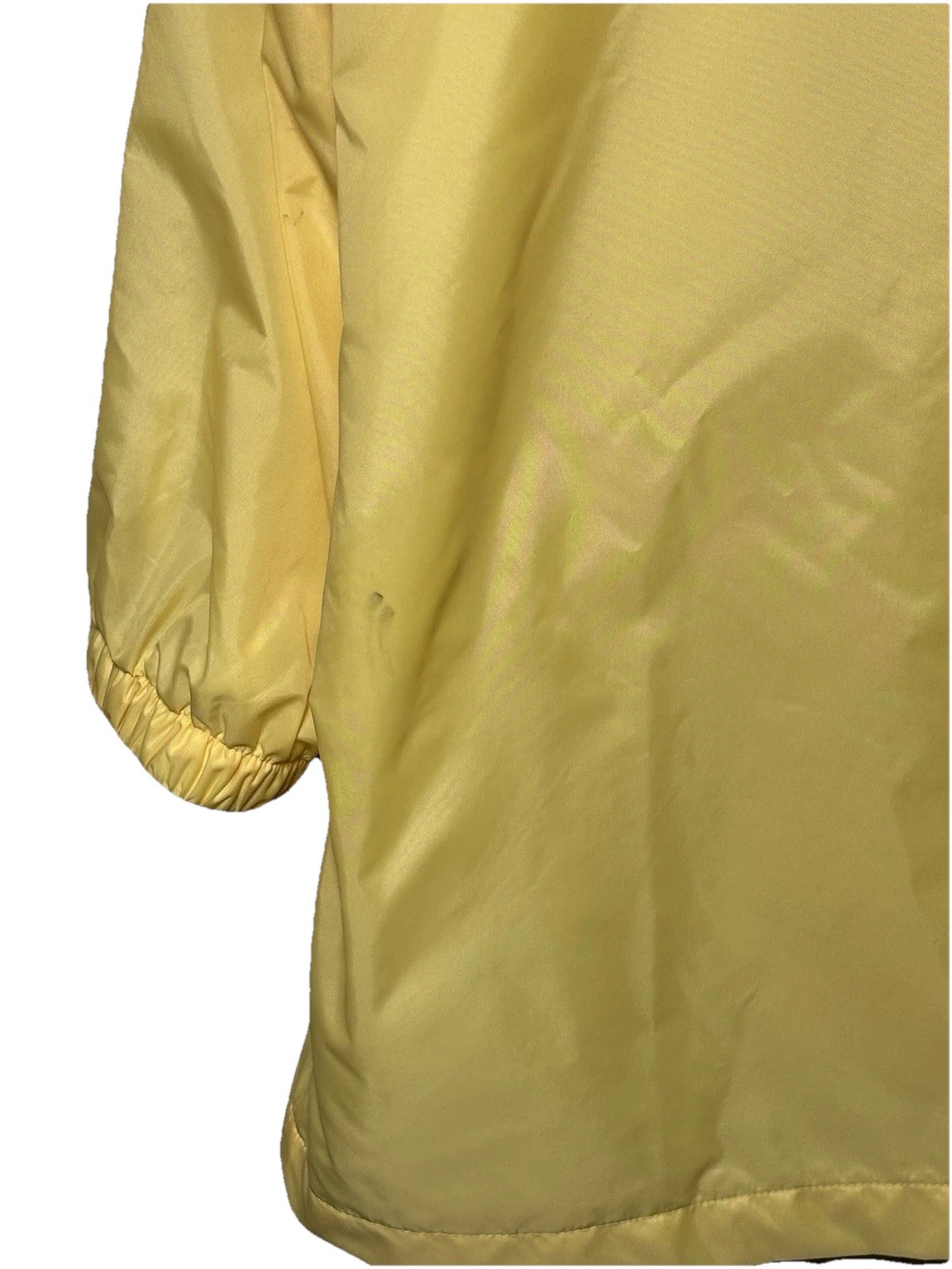 Vintage Blair Windbreaker Jacket Yellow Floral Embroidered XL 90s Nylon