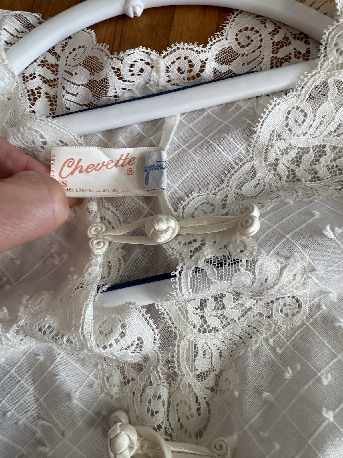 50s-60s Chevette Lightweight Cover-Up Robe Peignoir for Festival Beach Boudoir
