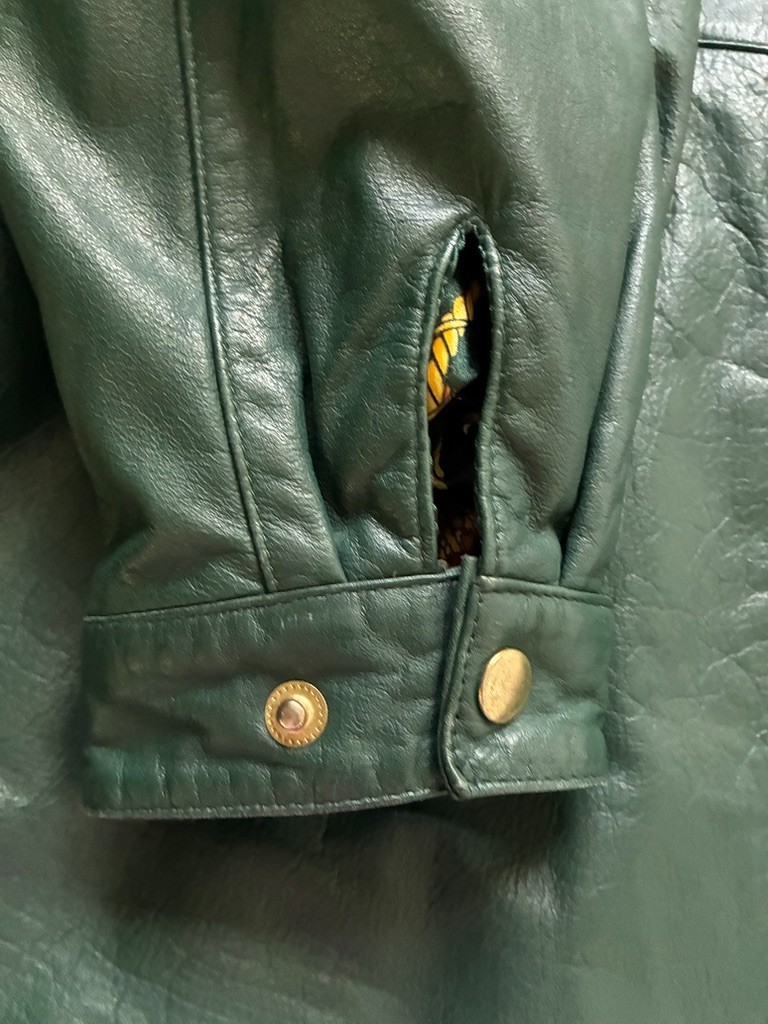 Jacqueline Ferrar Forest Green Leather Parka Coat Women&rsquo;s Large Coyote Fur Hood