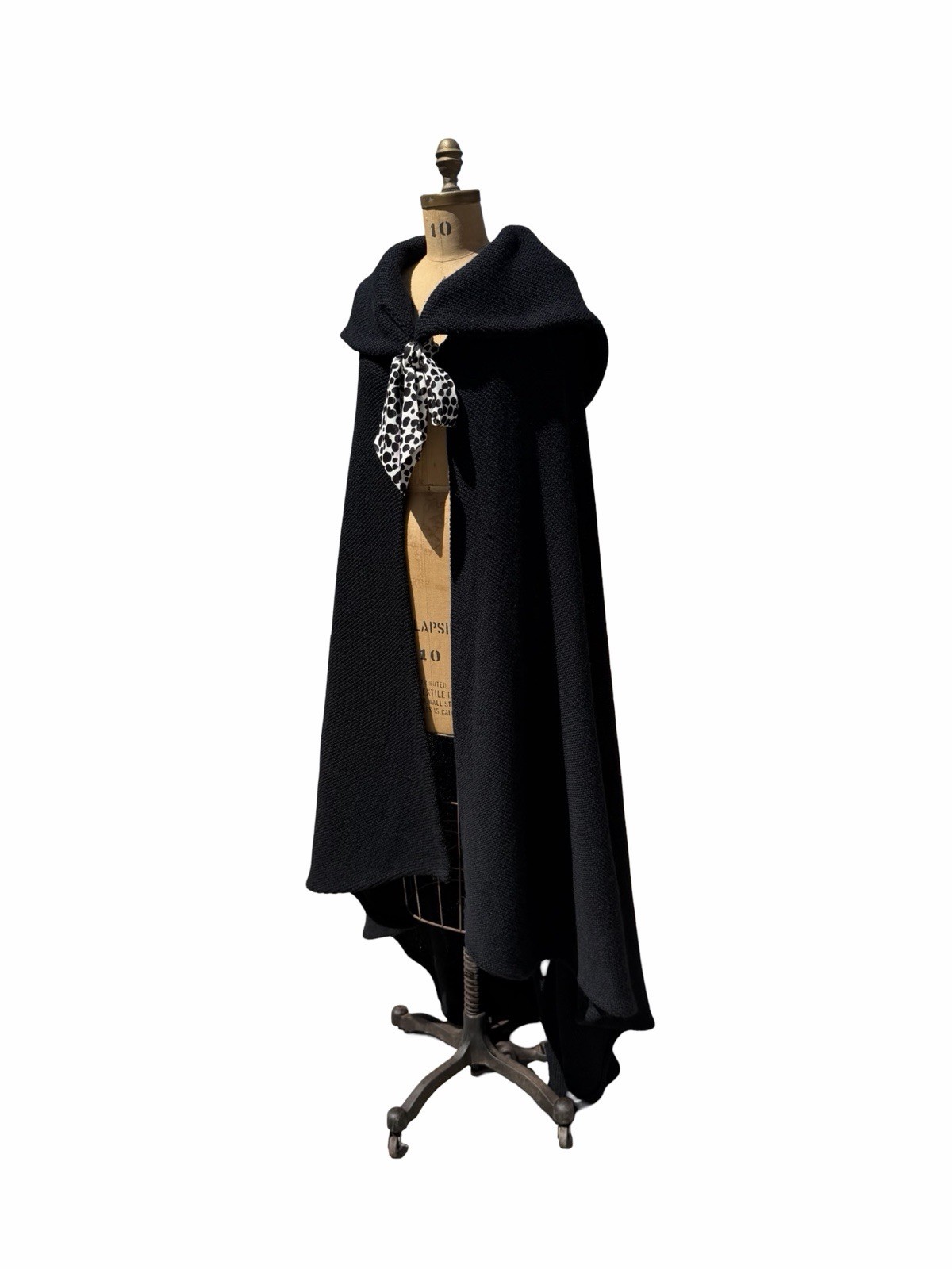 Vintage Archival CHLOE Summer cape Open Knit Cape One Size 80s Hooded