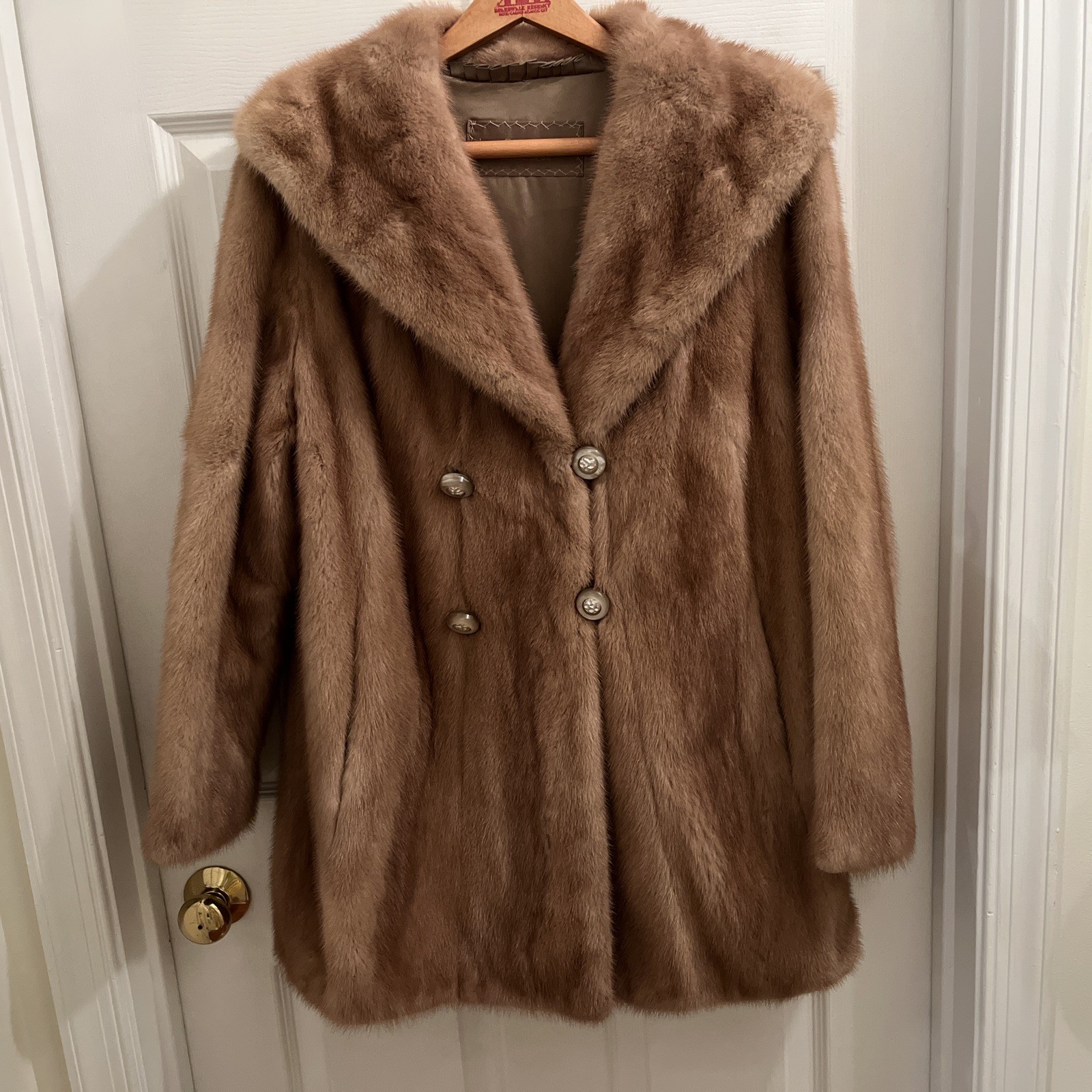 Vintage Honey Mink Coat Soft Mink Old Hollywood Glamour Julius Garfinckel