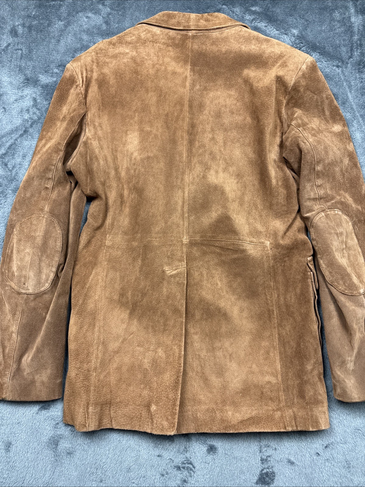 Vintage Wilsons Brown Suede Leather Jacket Button Men Size 38 Chest – Small