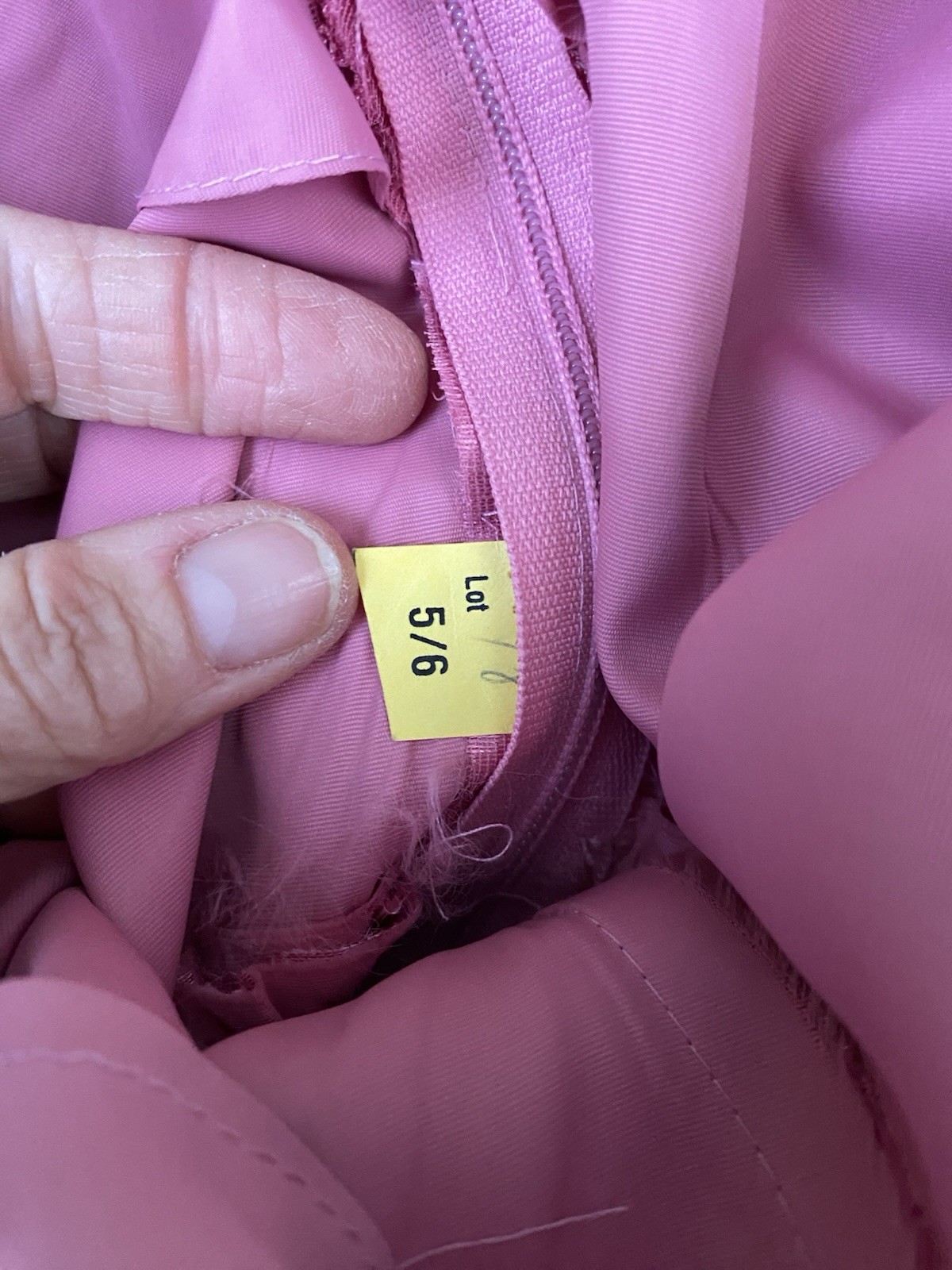 VTG Pink Poyester Taffeta Glinda Fairy Formal On/Off Shoulder Gown Train 5/6