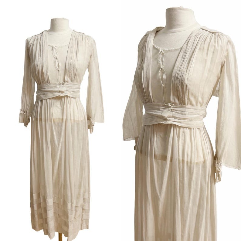Authentic Edwardian Dress / Tea Dress / Antique Dress / Size Small