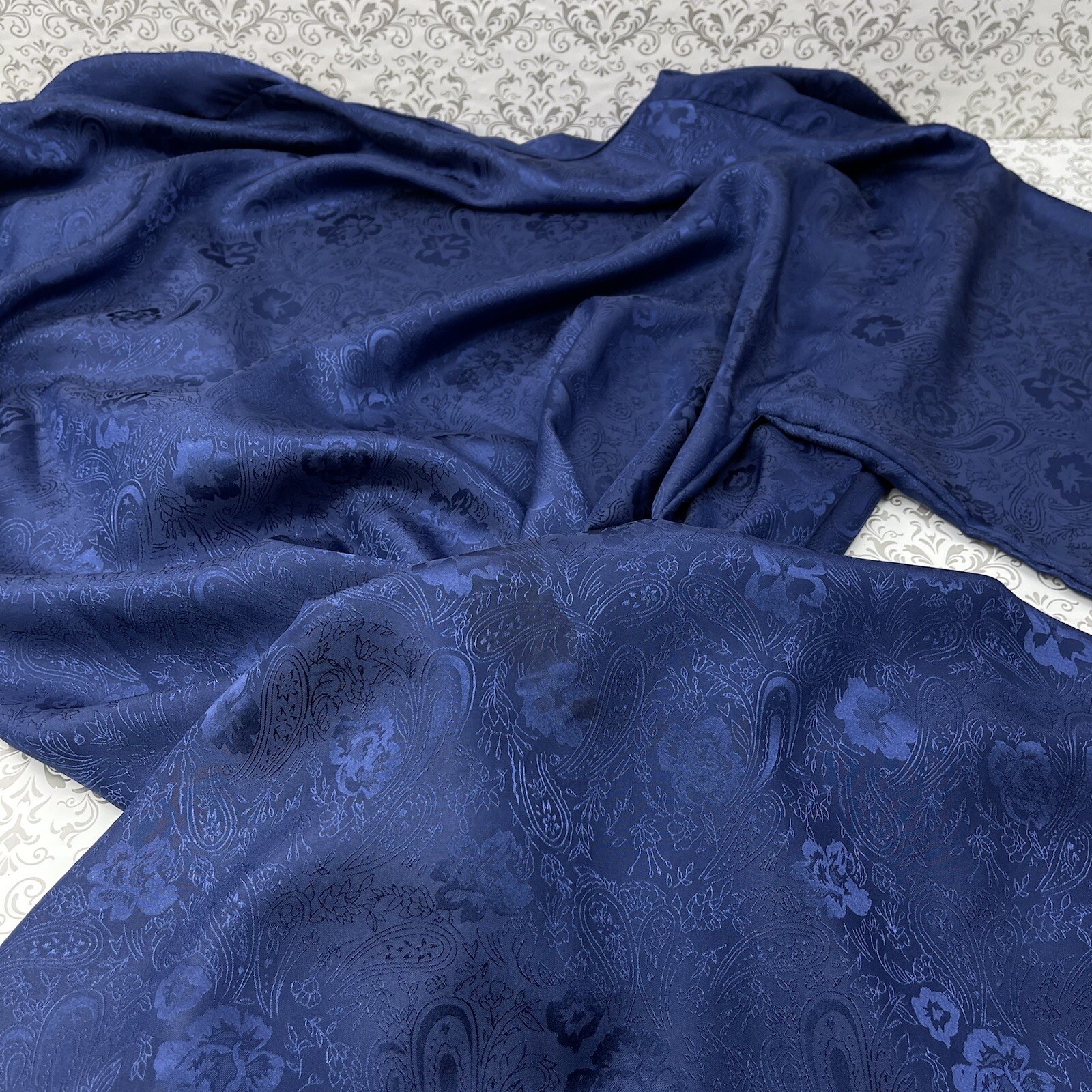 Erika Taylor Intimates Blue Floral Robe Comfortable Sleepwear Vintage M/L