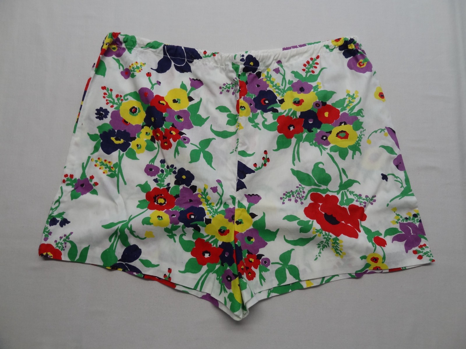 Mini Dress Shorts SET 18 1/2 Floral 60s 70s Hippie VTG ILGWU Union Made in USA