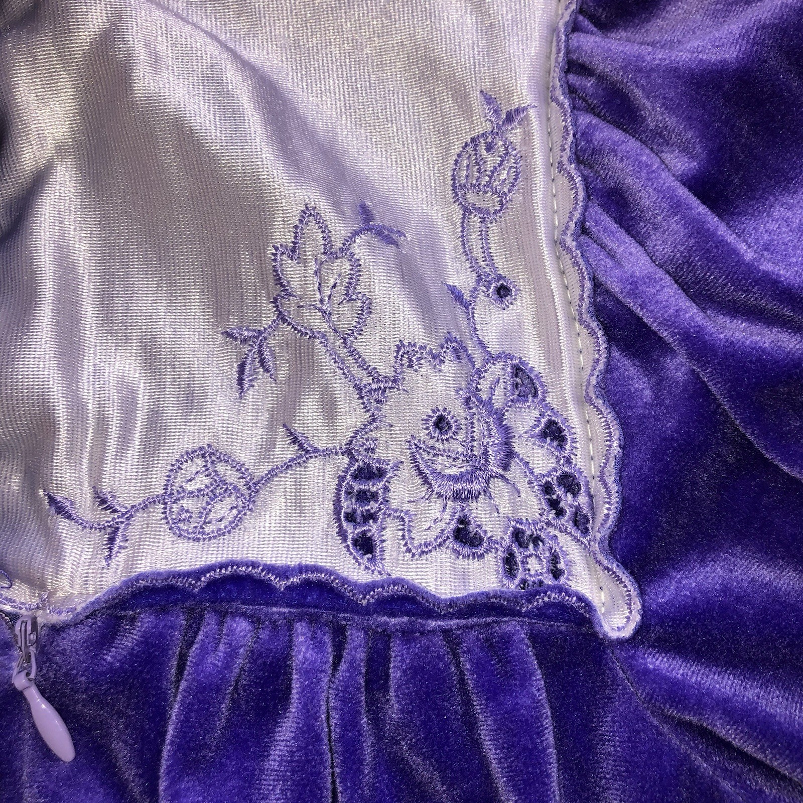 Vintage Donna Richard Gilligan & O&rsquo;Malley Velour Zip Robe Women&rsquo;s Petite Purple