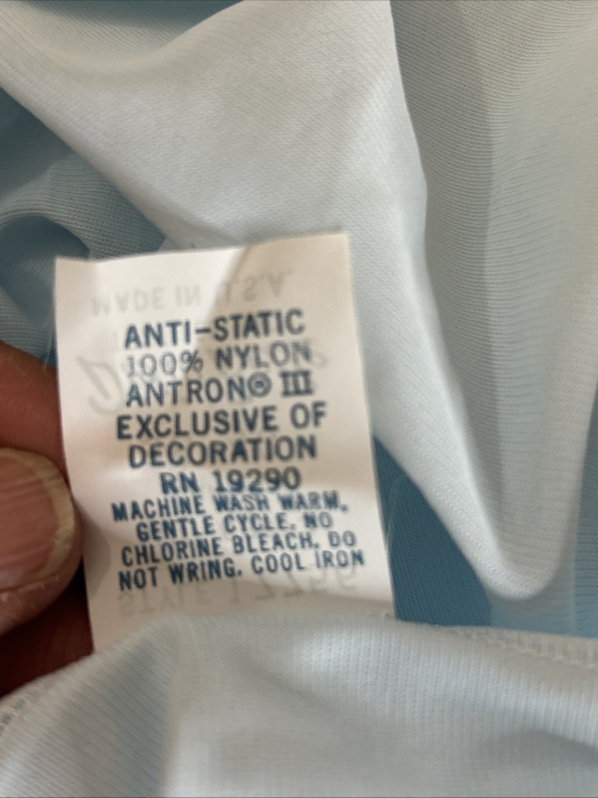 Vintage Dixie Belle Lingerie 70’s Baby Blue Satin Lace House Dress Gown Sexy NWT