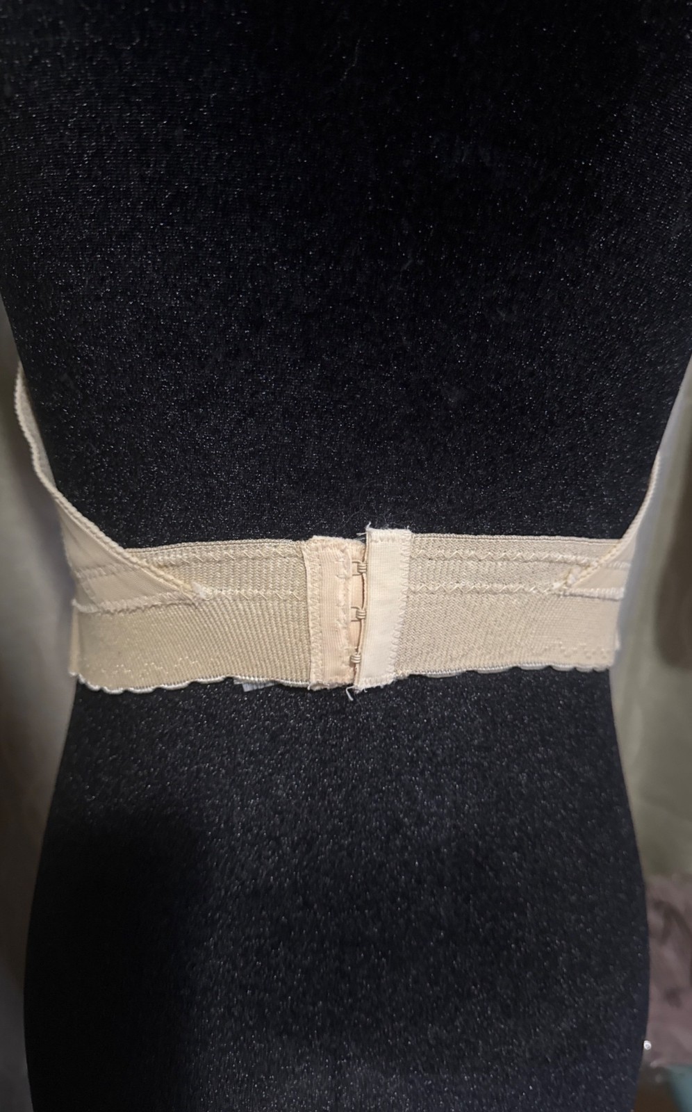 Vintage Lace Bustier Young Smoothie Backless Strapless Longline Cream 30 32