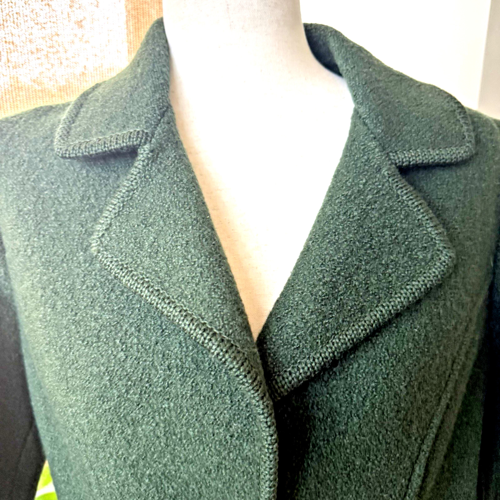 Vintage Salzburger Shetland Wool Jacket Women&rsquo;s Large Austria Hunter Green