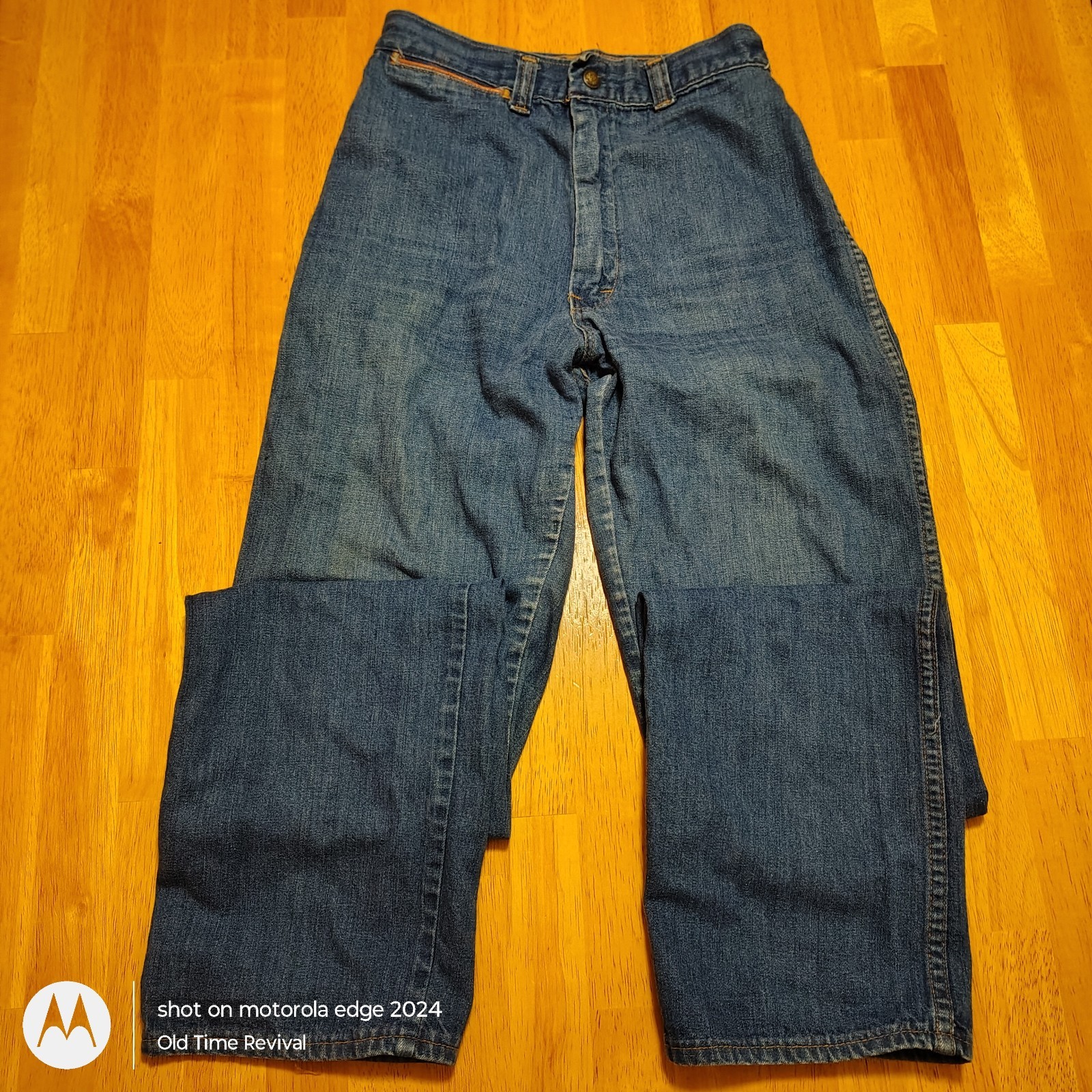 VTG 80s Live Ins Naturally Distressed High Rise Western Women&rsquo;s Jeans 24&Prime;W 32&Prime;L