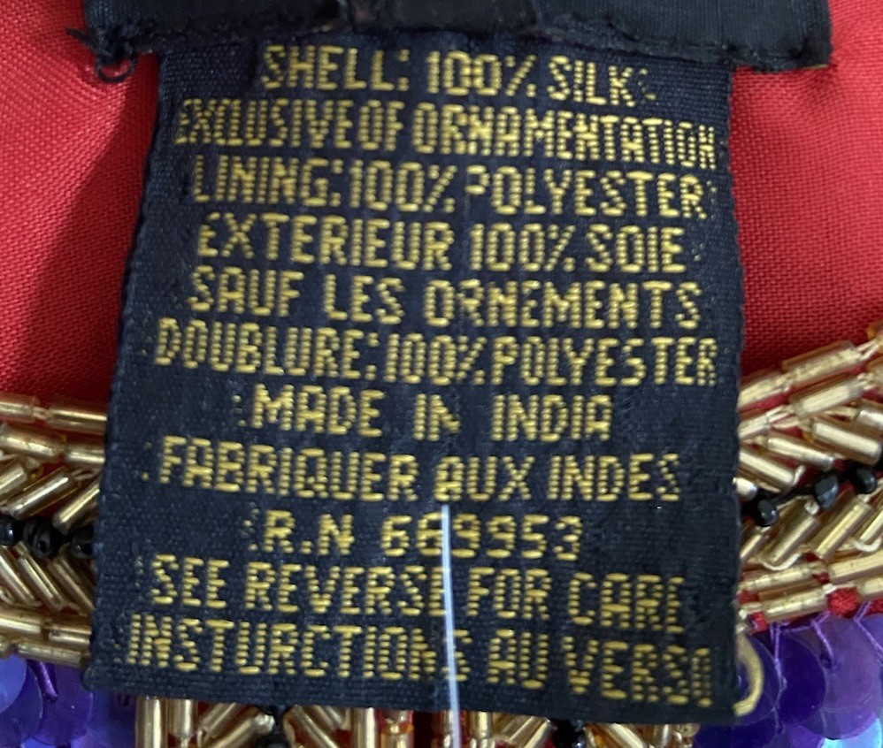 Vintage Women’s Beaded Sequined Jacket 100% SILK Bolero Sz. M By Parisian Room