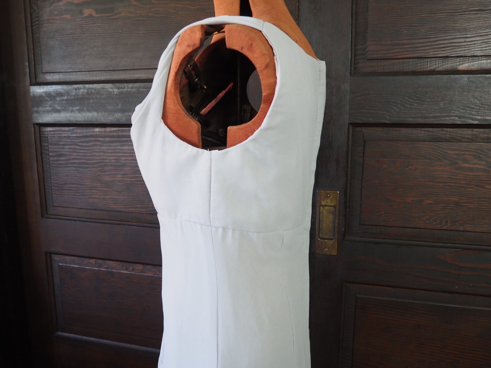 VTG 90s Bari Jay Gray Chiffon Maxi Formal Dress Sz 5-6 USA Union