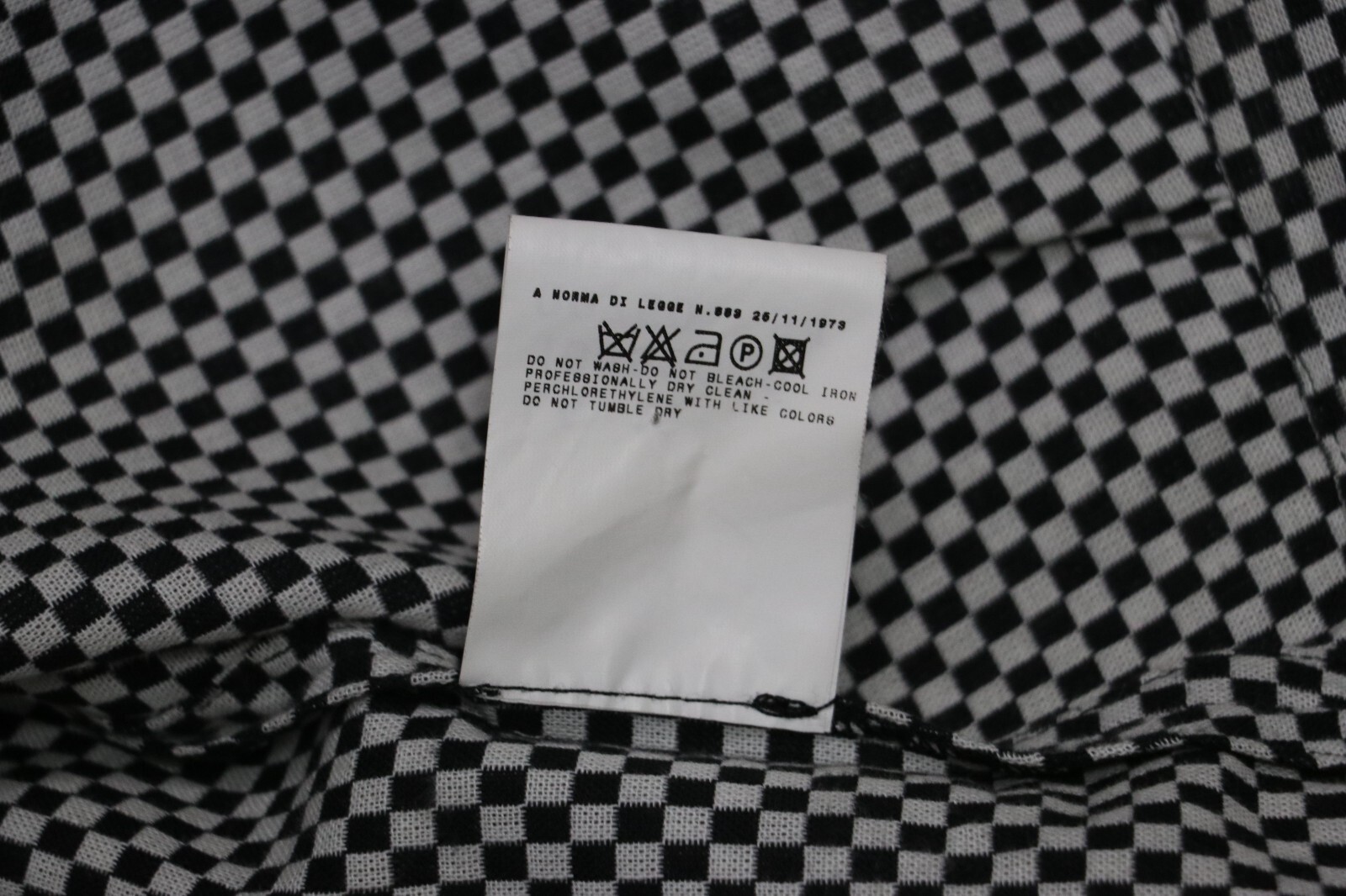 VERSACE JEANS COUTURE White/Black Checkerboard Cotton Zip Jacket Womens Sz S