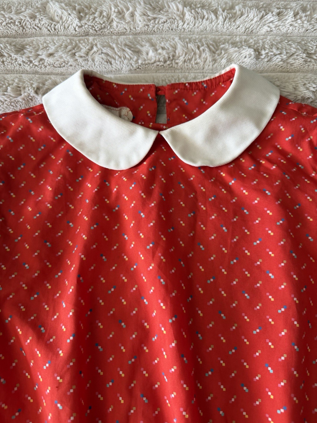 80s Lightweight Red Dress Chipper California