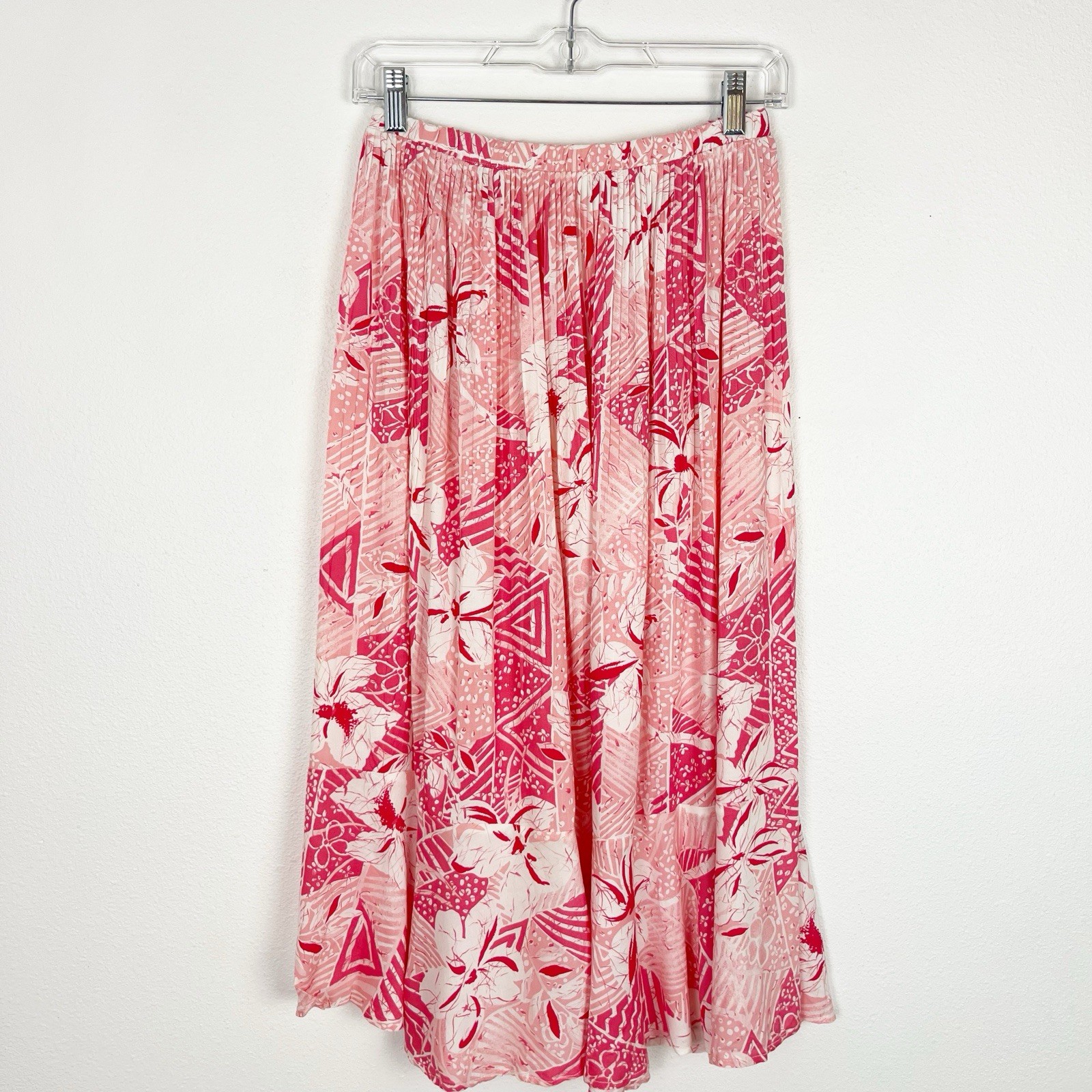 True Vintage &lsquo;Miss Oops&rsquo; Two Piece Skirt and Top Set Hawaiian Floral Dress 80s