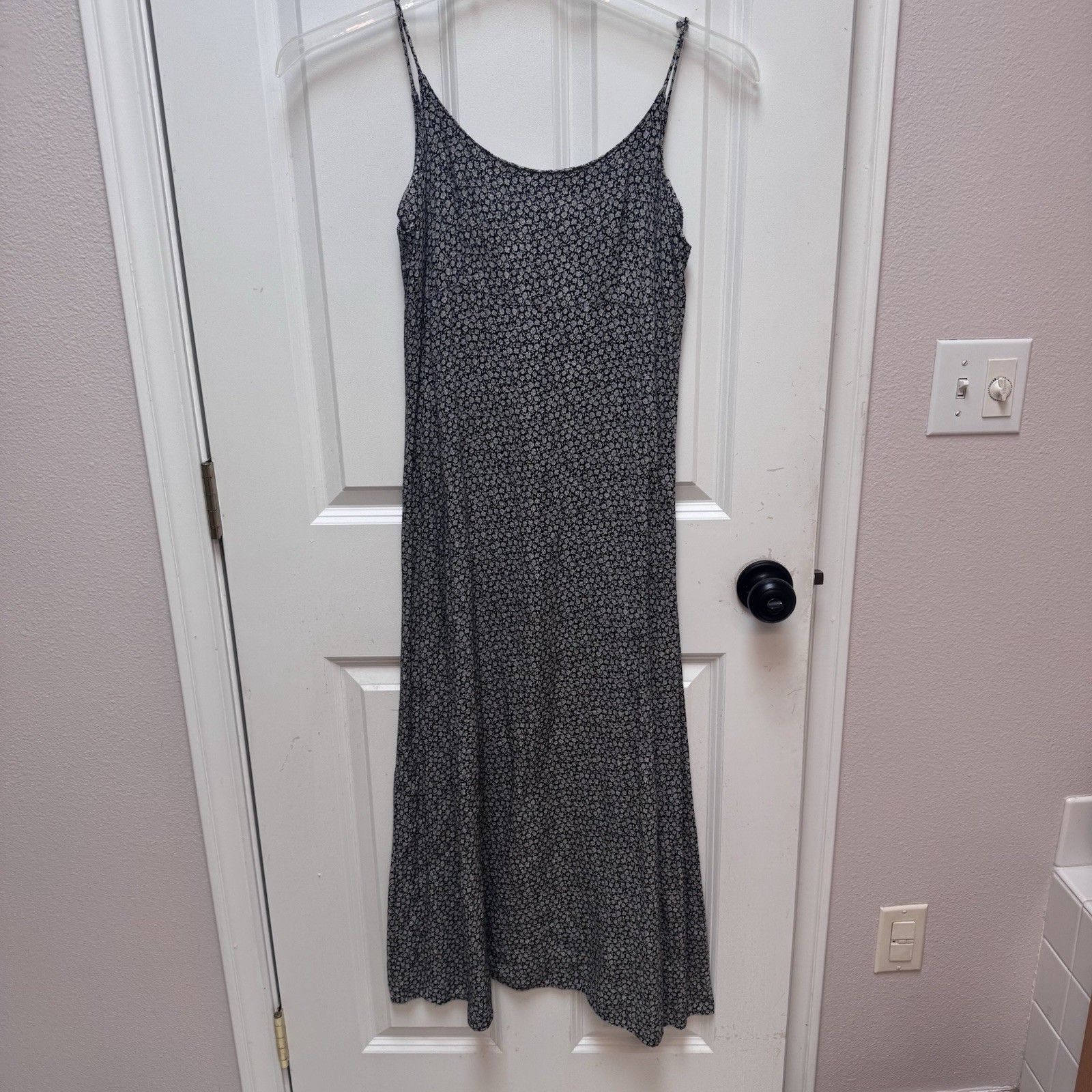 Vintage Spoiled Girls Whimsigoth 90’s Long Black Floral Dress Size 5 Made In USA