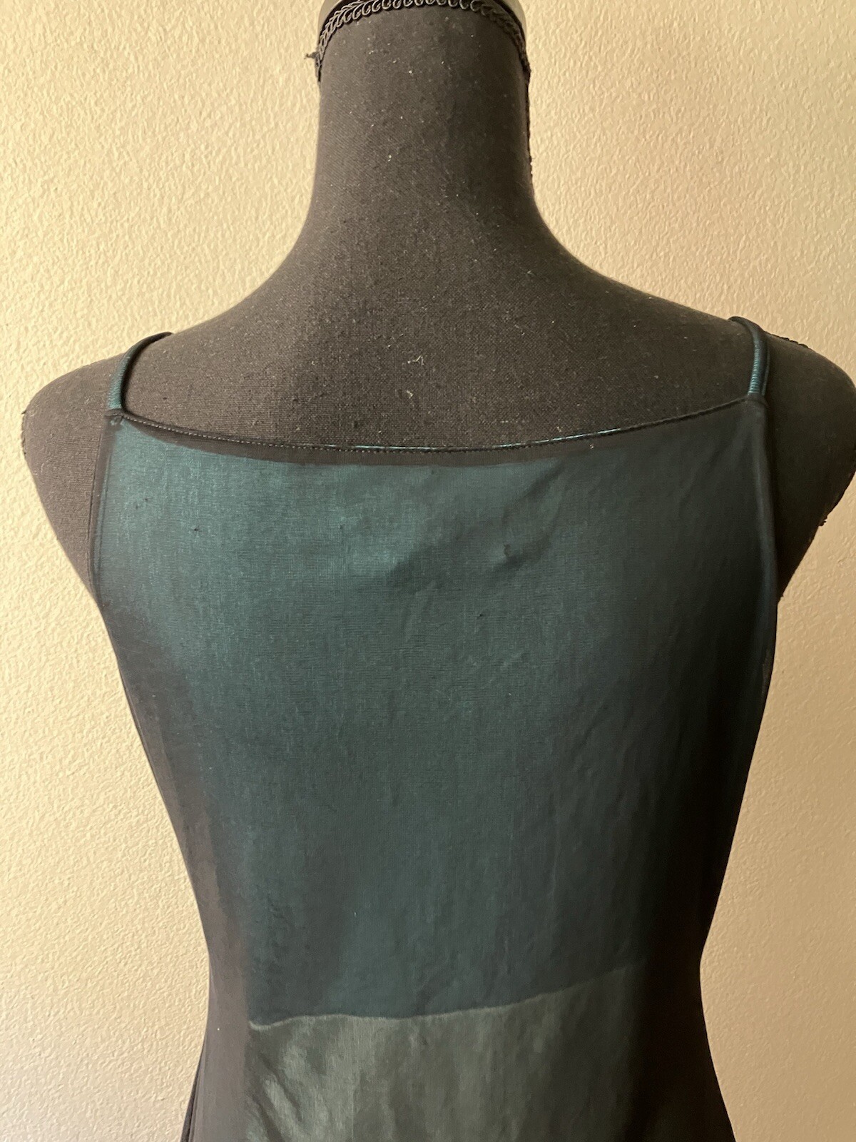 Vintage &rsquo;90s Express Color Block Shift Dress w/ Black Mesh Overlay Grunge XS/S