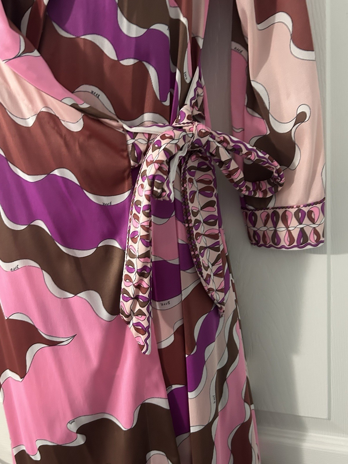 Vintage Emilio Pucci Gown S 10-12 and Robe 8 Two Pieces 1960s (S111)