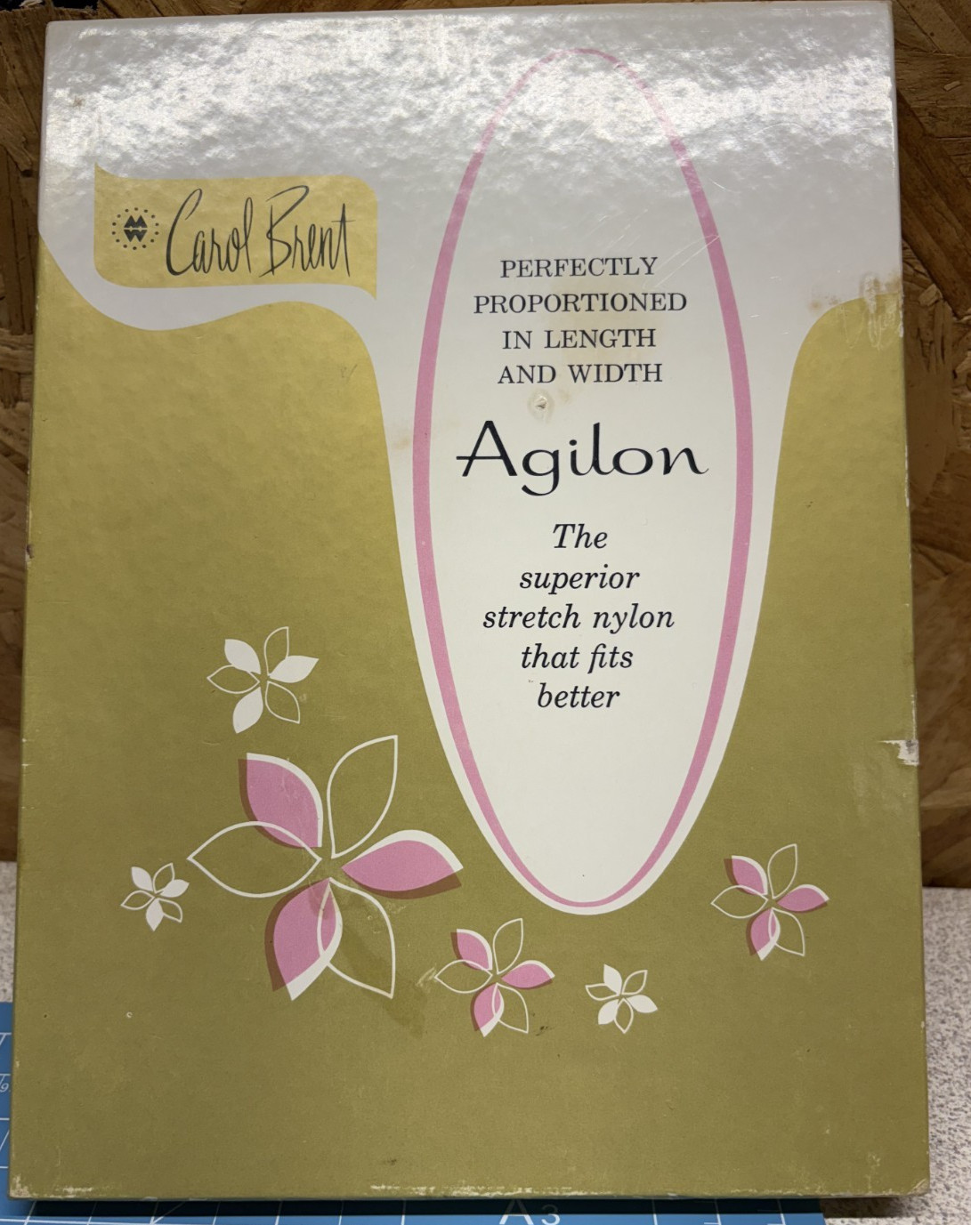 VTG Carol Brent Agilon Support Hosiery 93 Beige Size D 9.5-10.5 Long NOS NIB