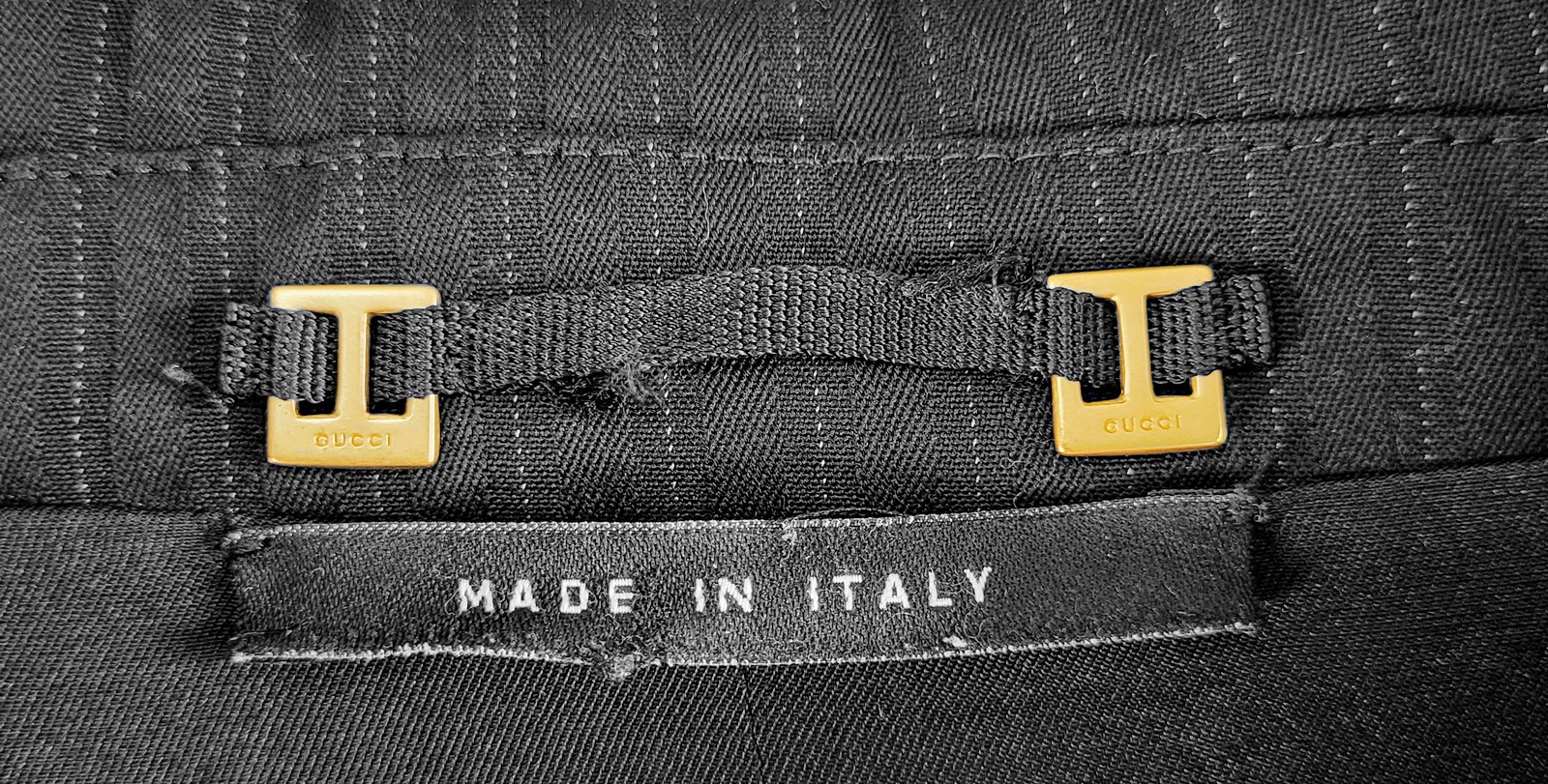 GUCCI Tom Ford 2004 Black Wool Silk Slim Blazer Jacket US 6 IT42 Y2K Glam Italy