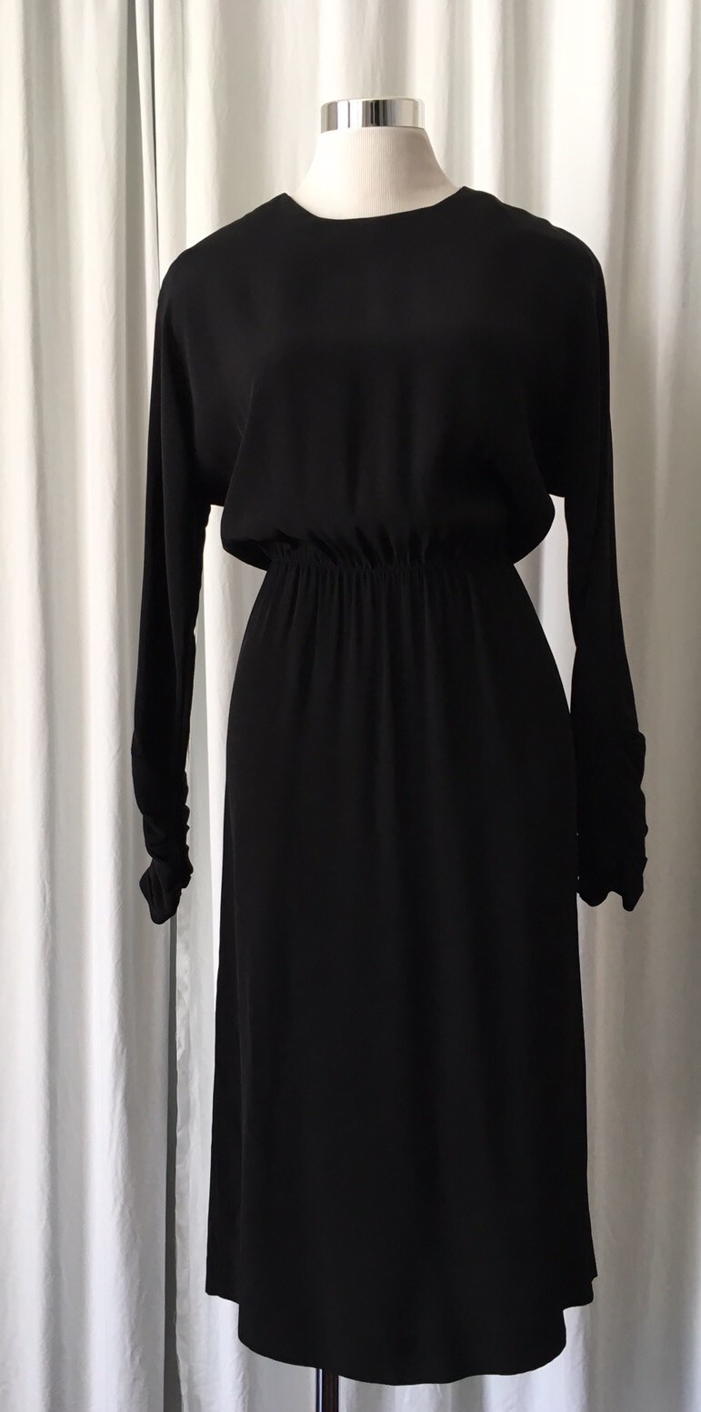 Vintage 80s does 40s Options at Austin Reed black dress uk 10 eur 36 US 4/6
