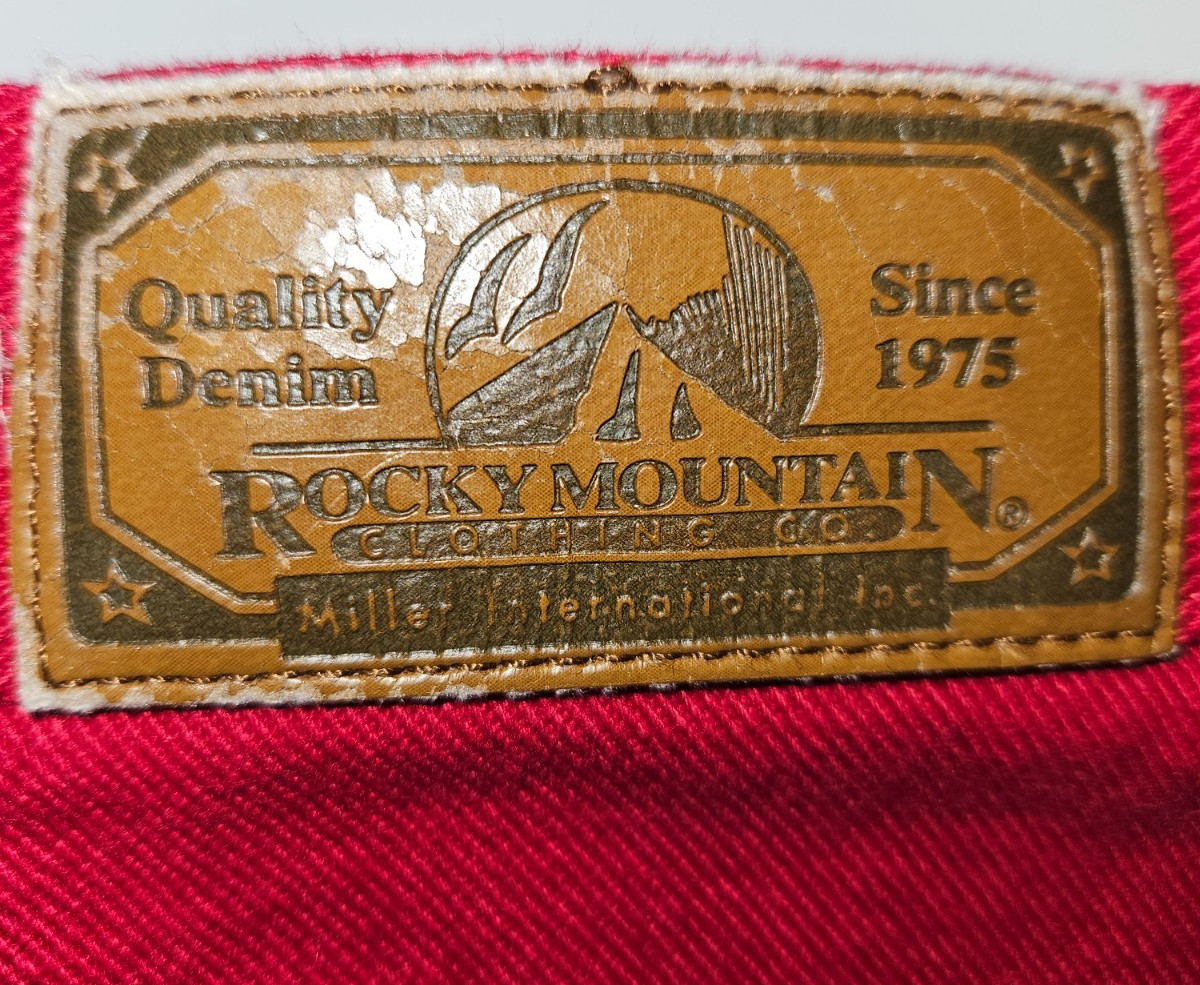 Vintage Bareback Rocky Mountain Jeans 13/14 Long Crimson Red High Waist Western