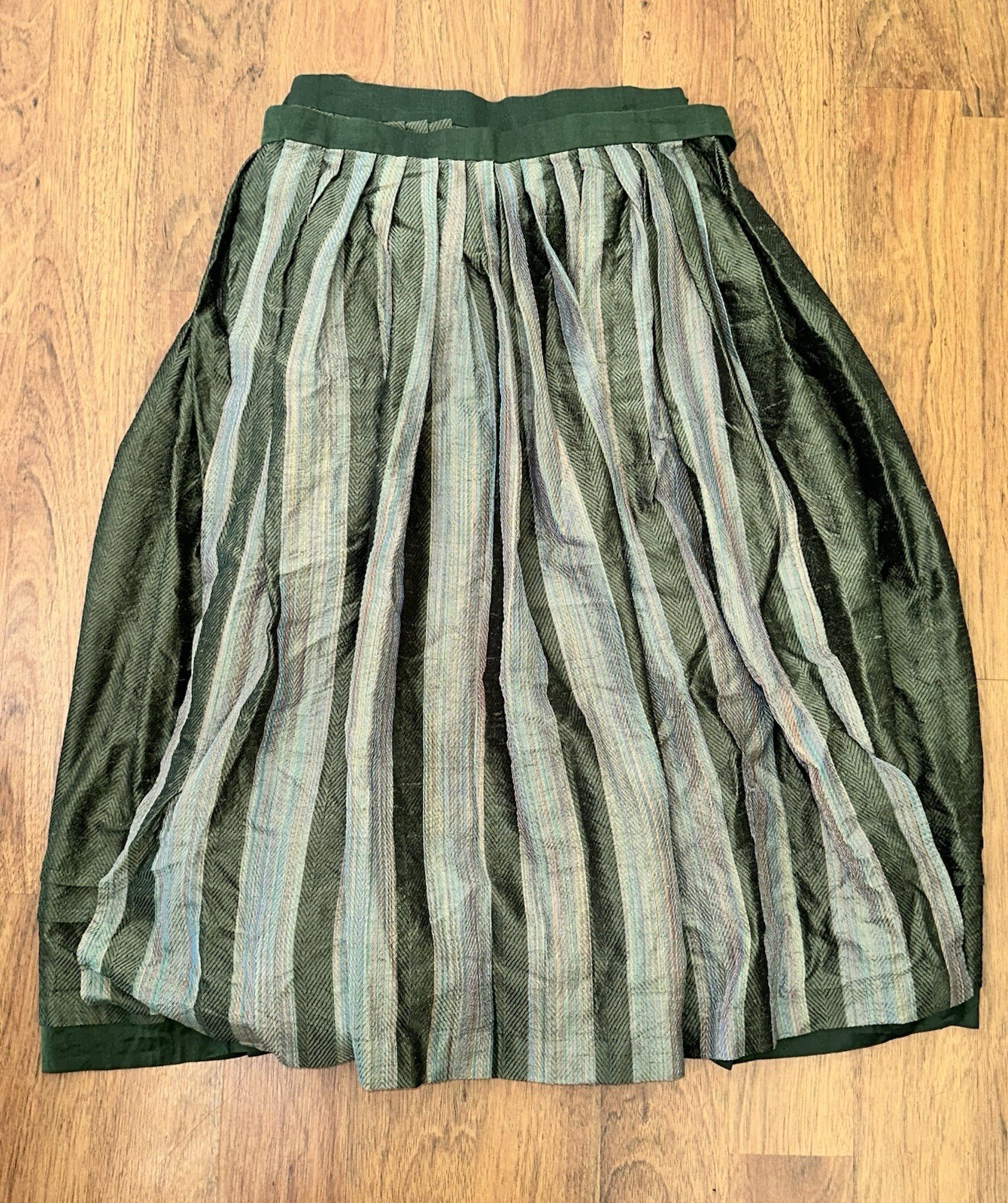 VNTG Helene Straber Women’s Lace Silk Skirt With Apron Cover Made In Germany 38