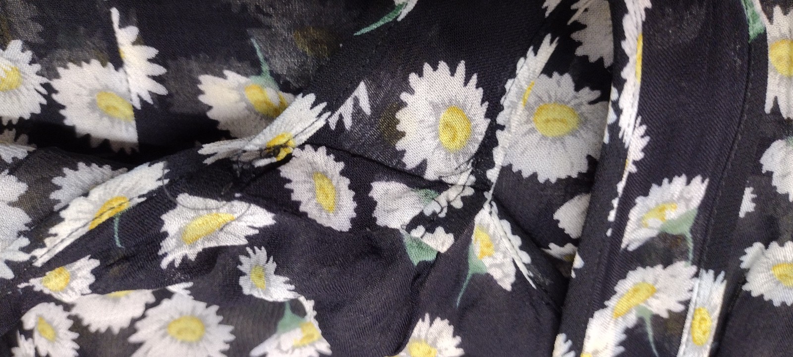 Escada Sport 1990s Daisies Sheer Sundress Grunge Cross Backless ITALY 36 Medium
