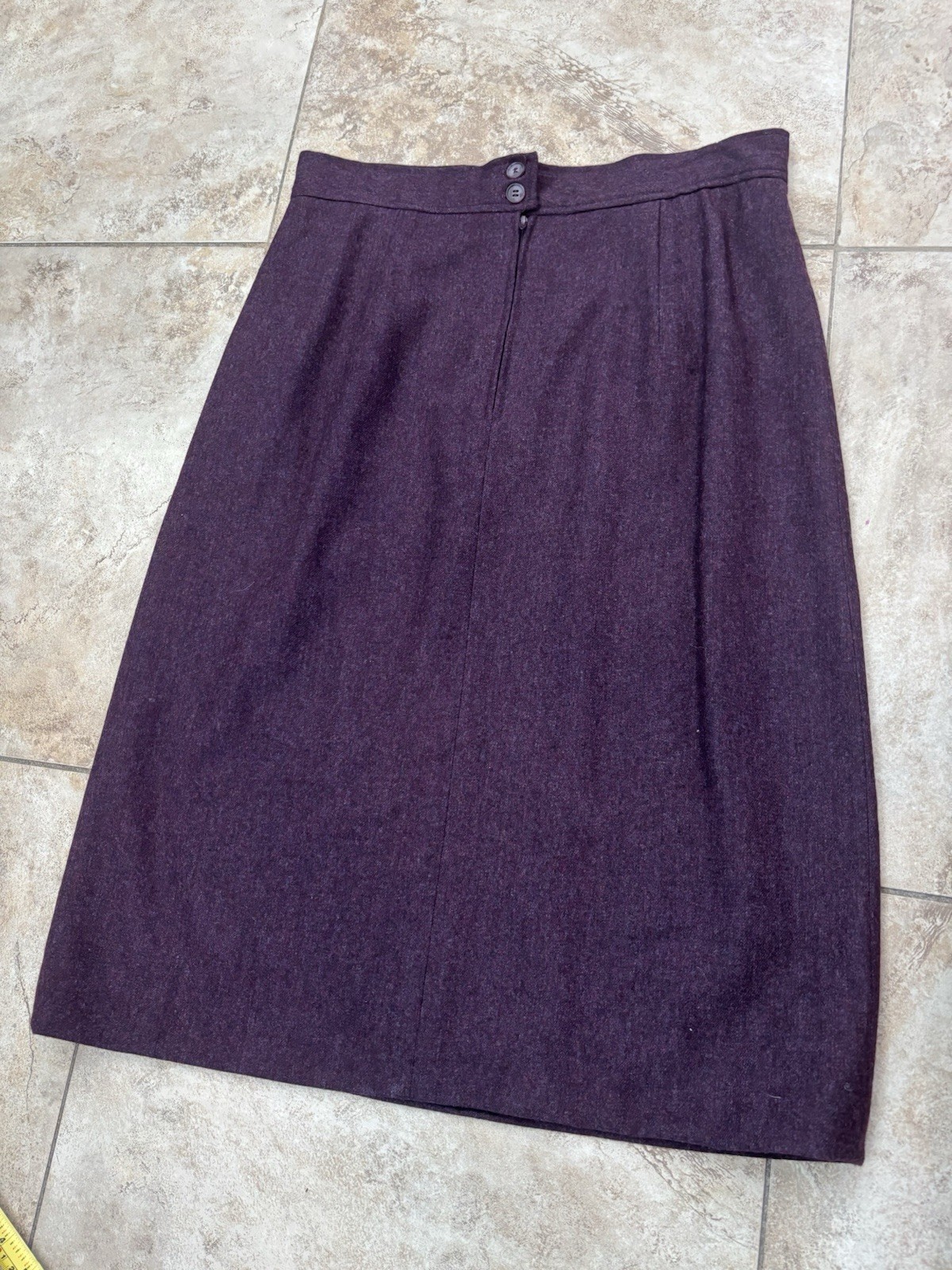 Vintage Evan Picone 3 Piece Suit Wool Mohair Purple Blazer Skirt Pants Size 16