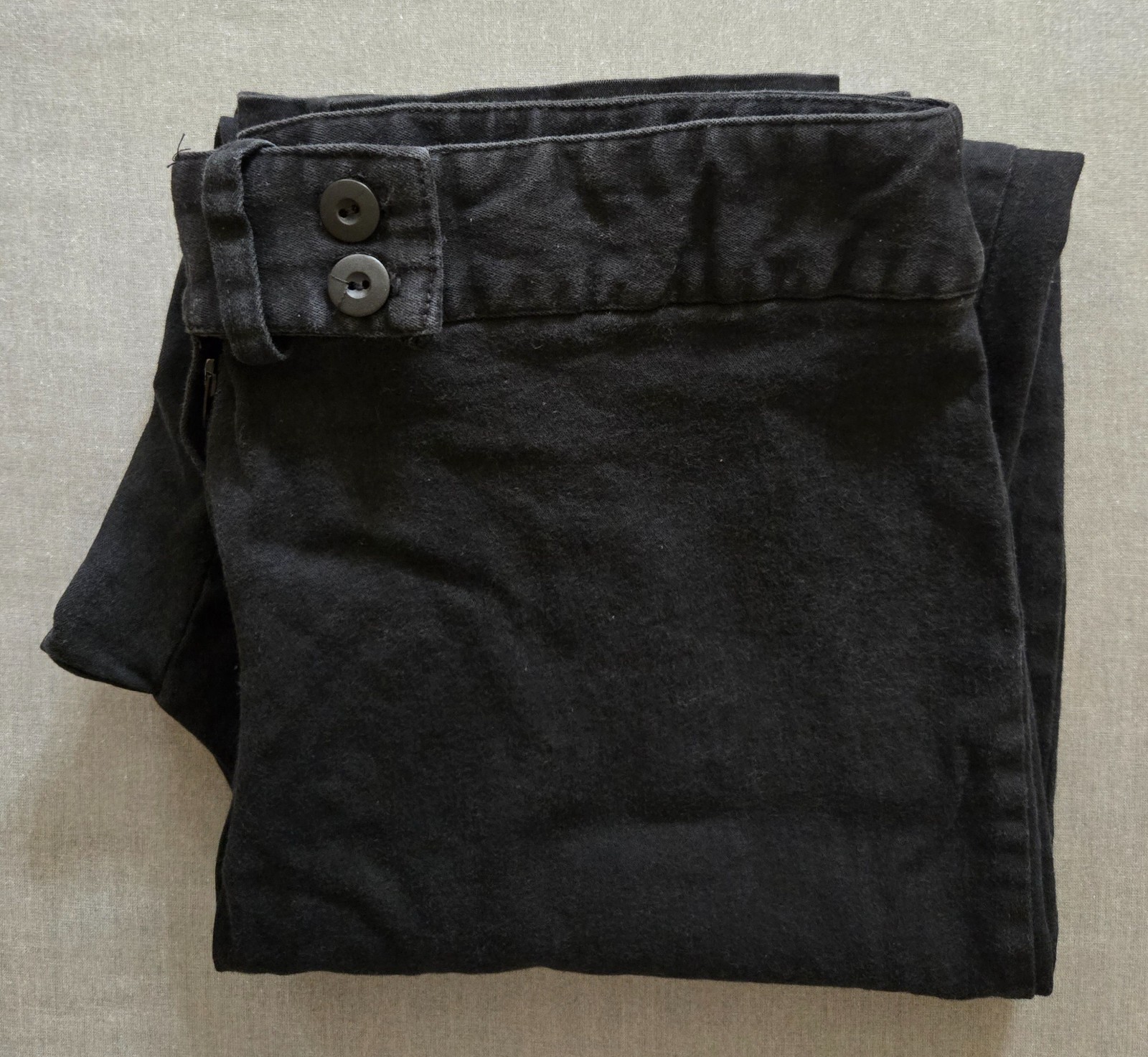 BGC Pants Black Size 16 Stretch Cotton Tapered Leg High Waist VTG Minimalist USA